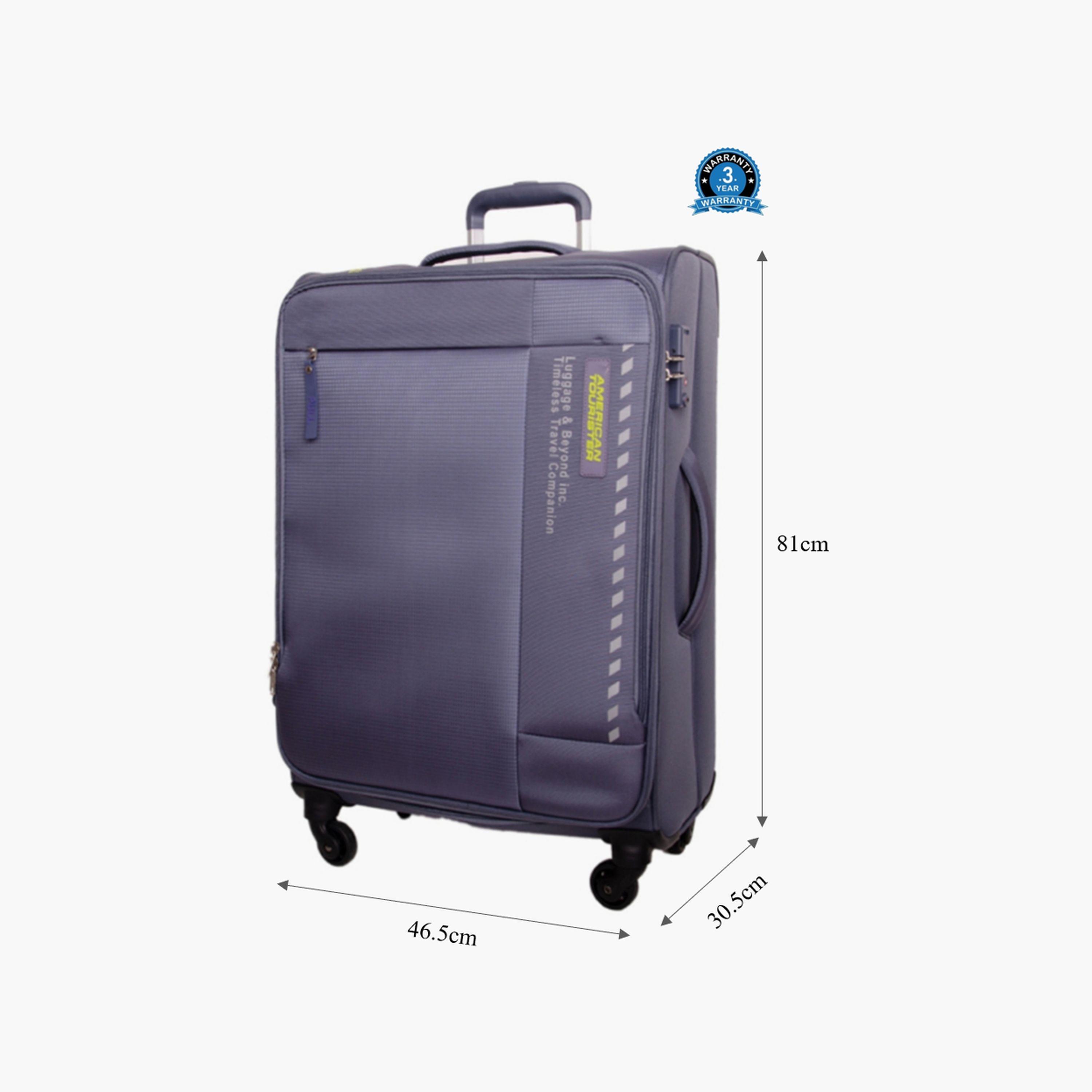 American Tourister Marina 81 CM Large Check-in Polyester Soft Sided 4-Wheeler Spinner Trolley Bag with TSA Combination Lock-travel-luggagesandbags-luggage-image-2