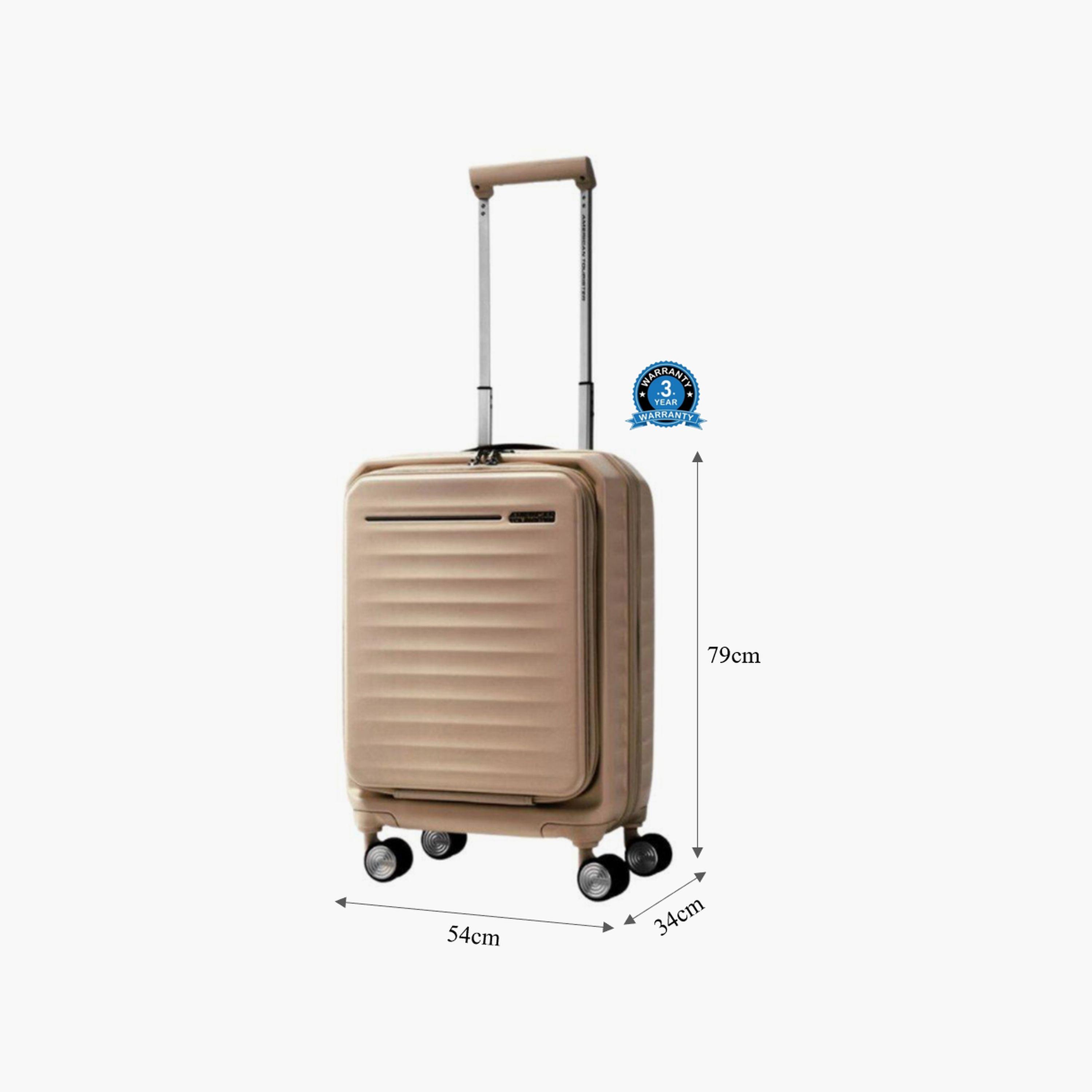 American Tourister Frontec 79 CM Large Check-in Polycarbonate with ABS Hard Sided 4-Wheeler Spinner Trolley Bag with TSA Combination Lock-travel-luggagesandbags-luggage-image-2