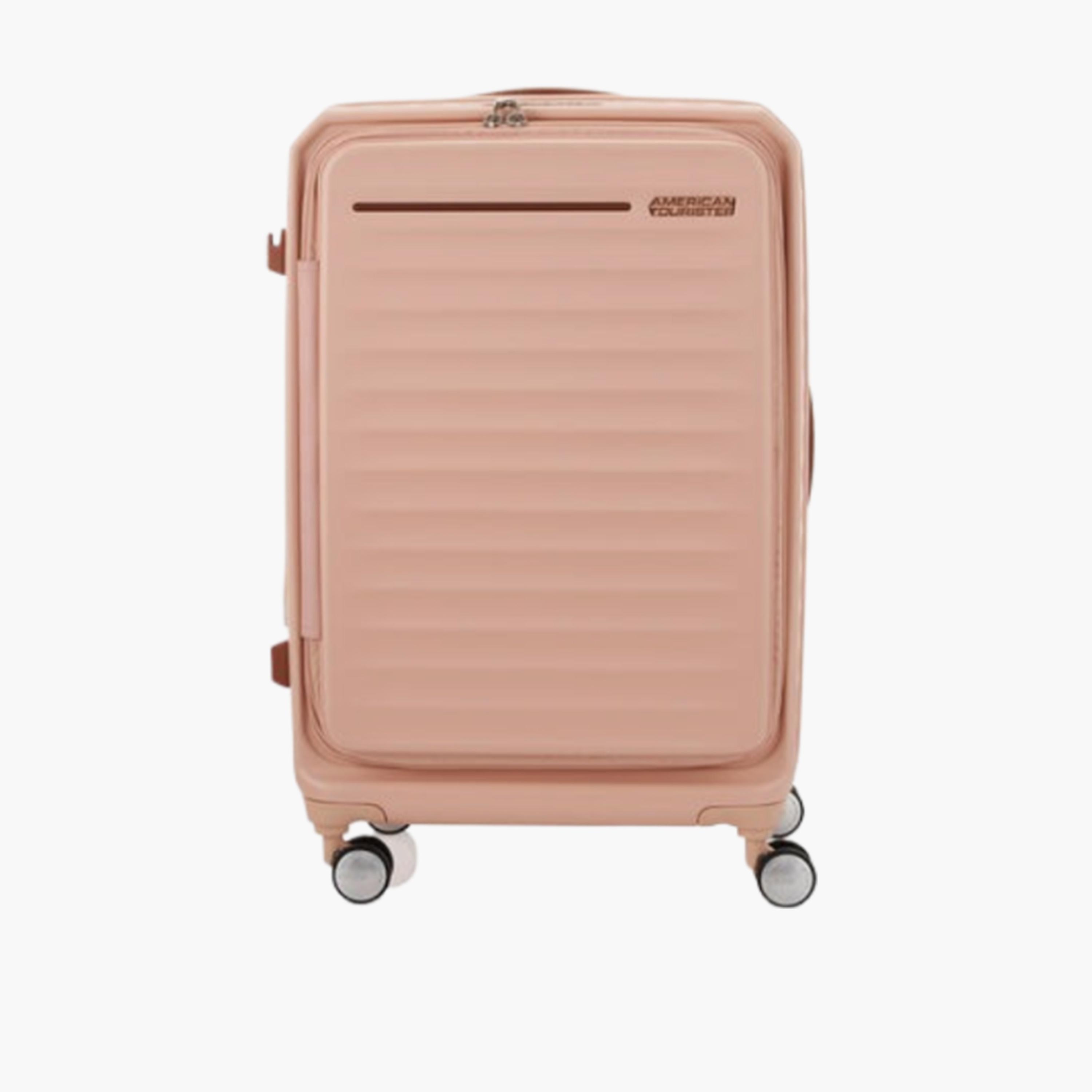 American Tourister Frontec 68 CM Medium Check-in Polycarbonate with ABS Hard Sided 4-Wheeler Spinner Trolley Bag with TSA Combination Lock-travel-luggagesandbags-luggage-image-1