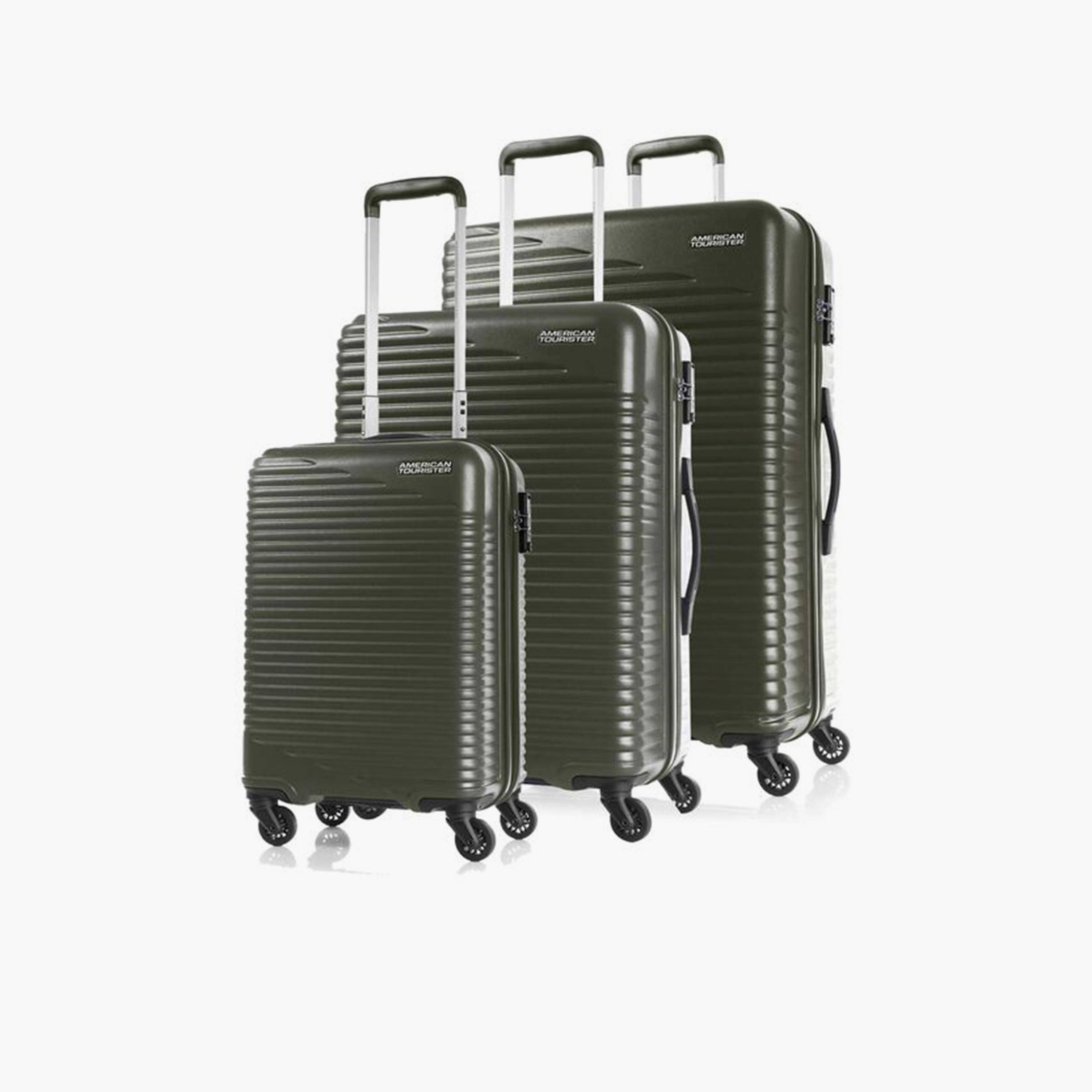 American Tourister Sky Park Set of 3 ABS Hard Sided 4-Wheeler Spinner Trolley Bag with TSA Combination Lock-travel-luggagesandbags-luggage-image-1