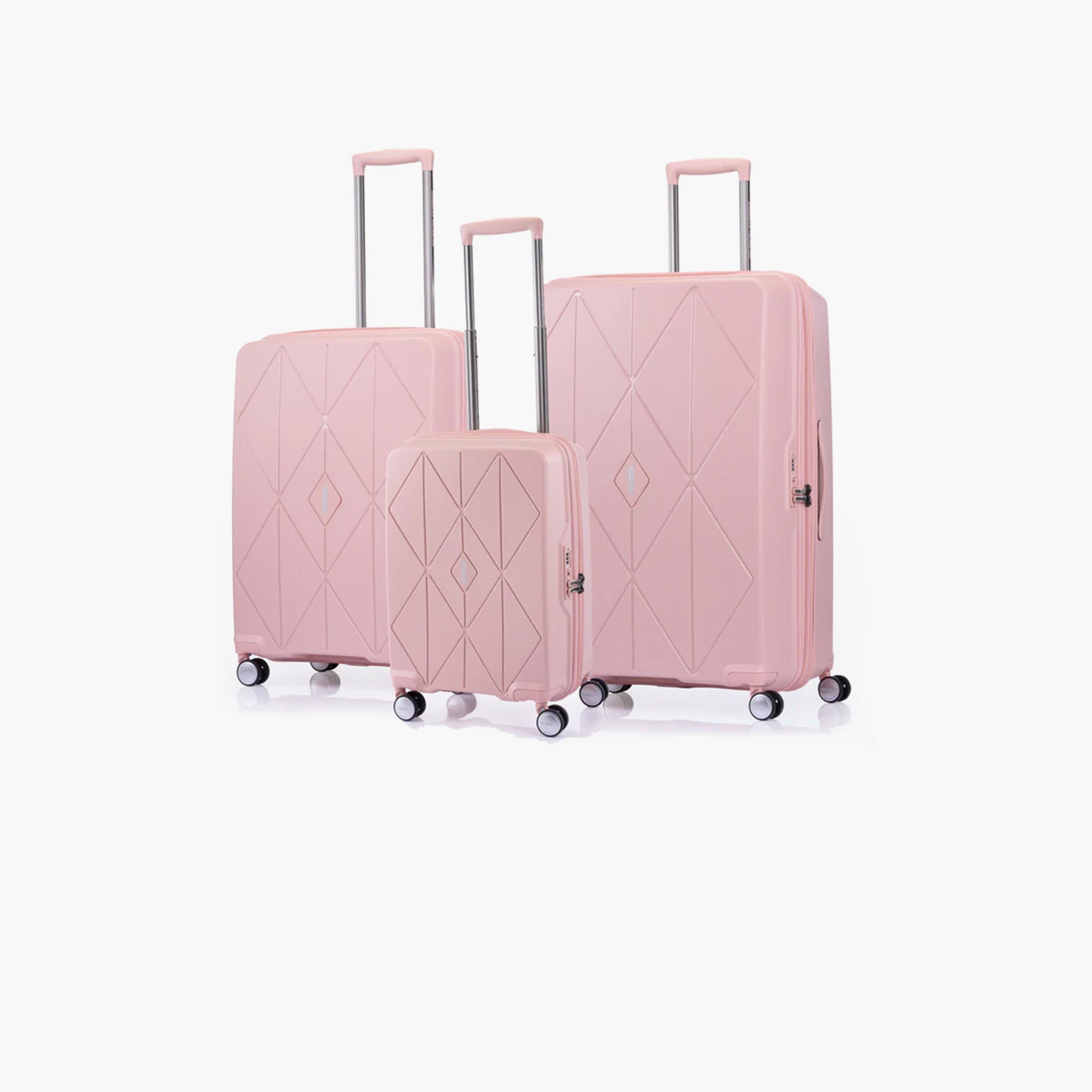 American Tourister Argyle Set of 3 Polypropylene Hard Sided 4-Wheeler Spinner Trolley Bag with TSA Combination Lock-travel-luggagesandbags-luggage-image-1