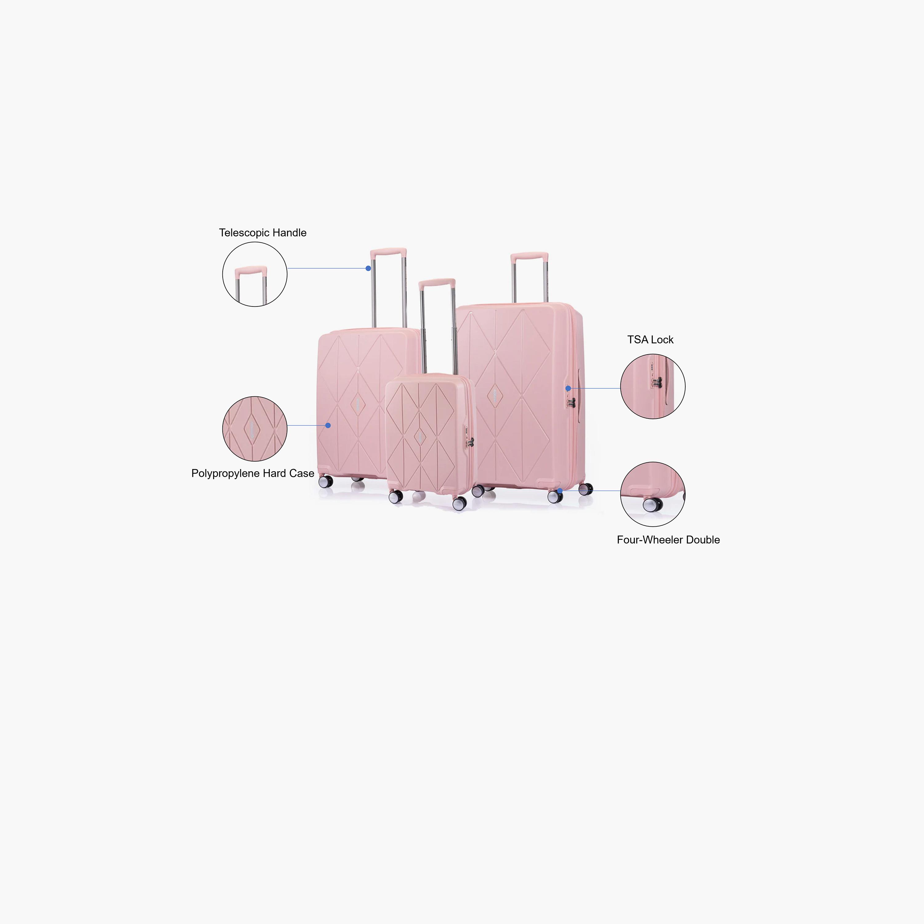 American Tourister Argyle Set of 3 Polypropylene Hard Sided 4-Wheeler Spinner Trolley Bag with TSA Combination Lock-travel-luggagesandbags-luggage-image-2