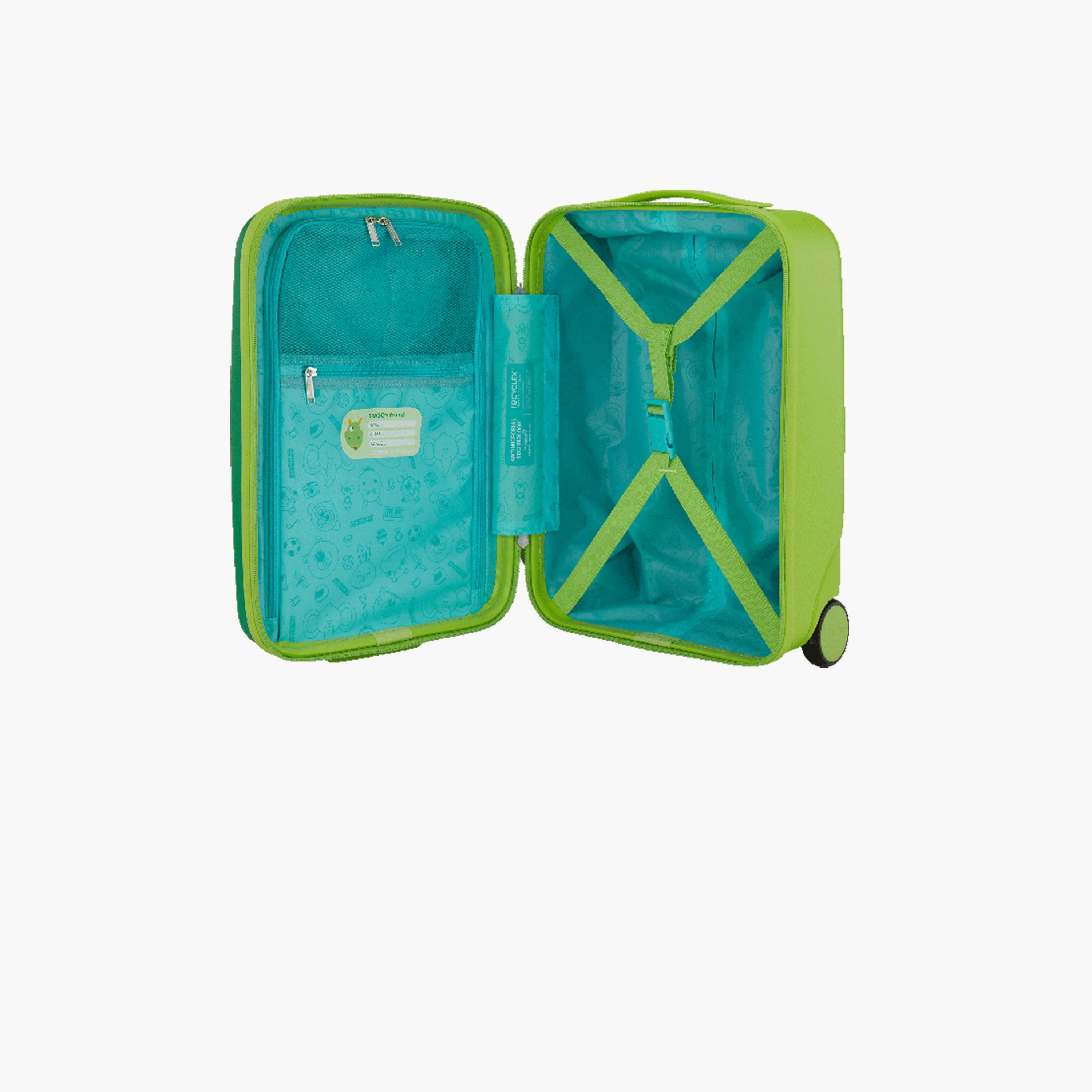 American Tourister Kiztopia 47 CM Small Cabin Plastic Hard Sided 2-Wheeler Spinner Trolley Bag with TSA lock-travel-kidstrolleyandbags-image-6