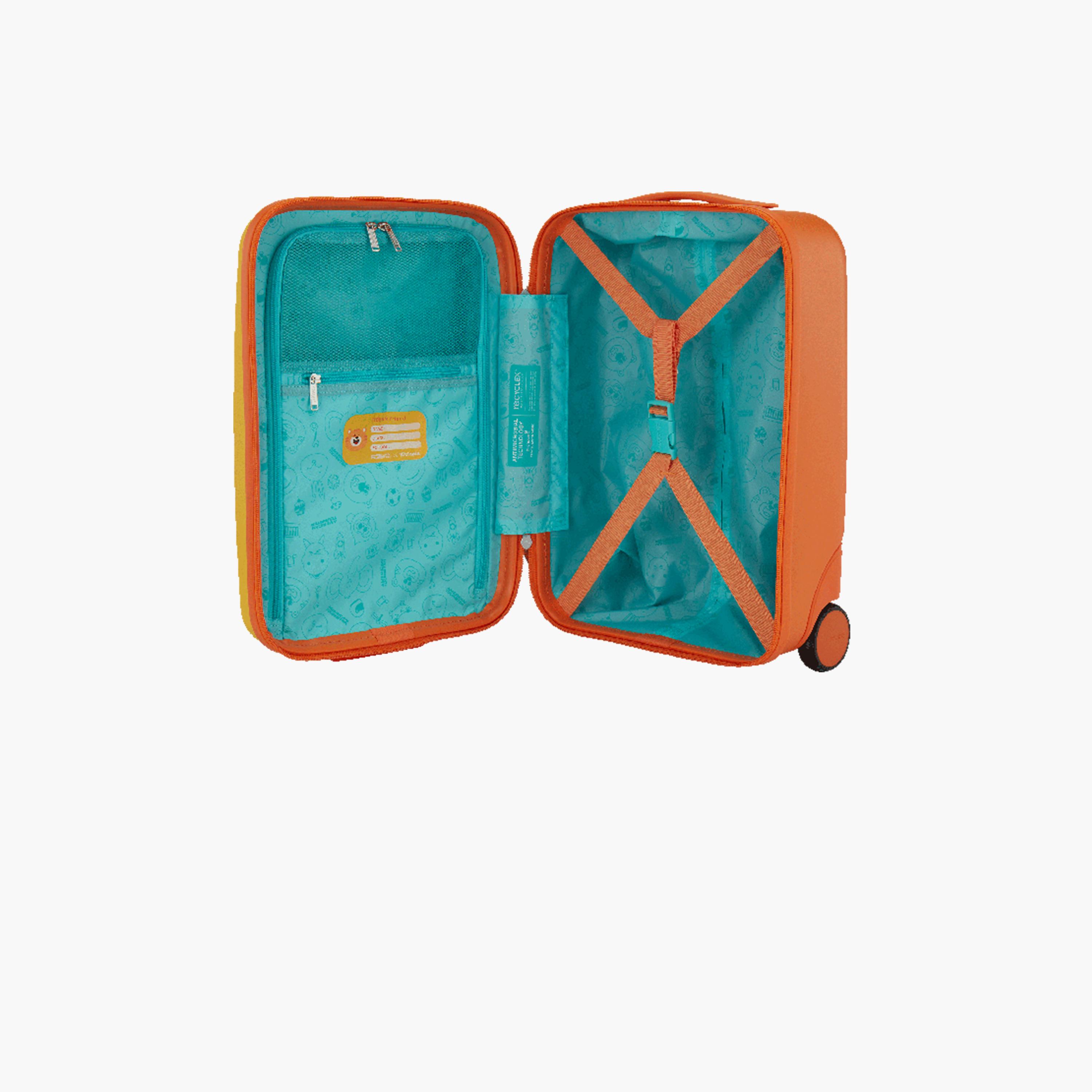 American Tourister Kiztopia 47 CM Small Cabin Plastic Hard Sided 2-Wheeler Spinner Trolley Bag with TSA lock-travel-kidstrolleyandbags-image-8