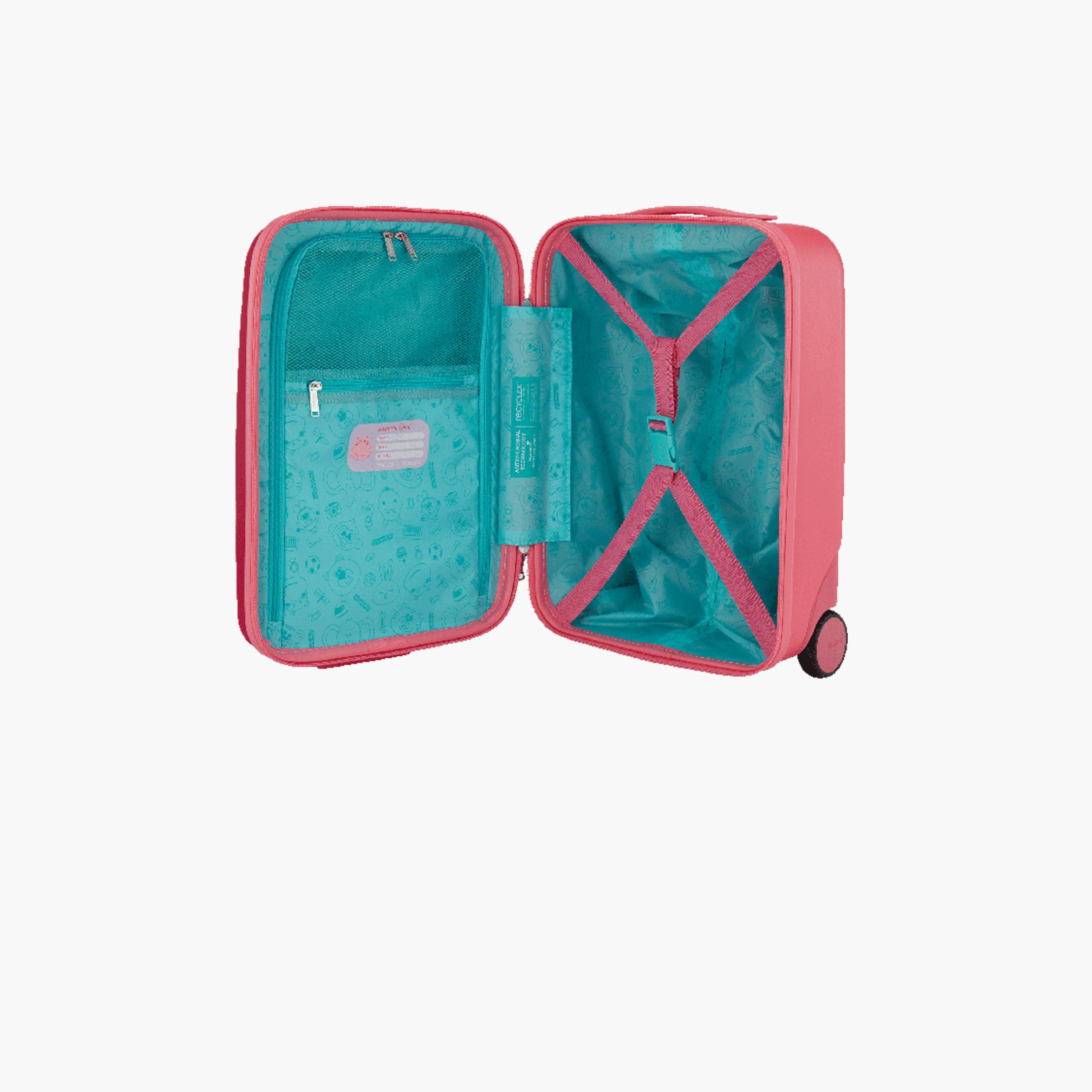 American Tourister Kiztopia 47 CM Small Cabin Plastic Hard Sided 2-Wheeler Spinner Trolley Bag with TSA lock-travel-kidstrolleyandbags-image-7