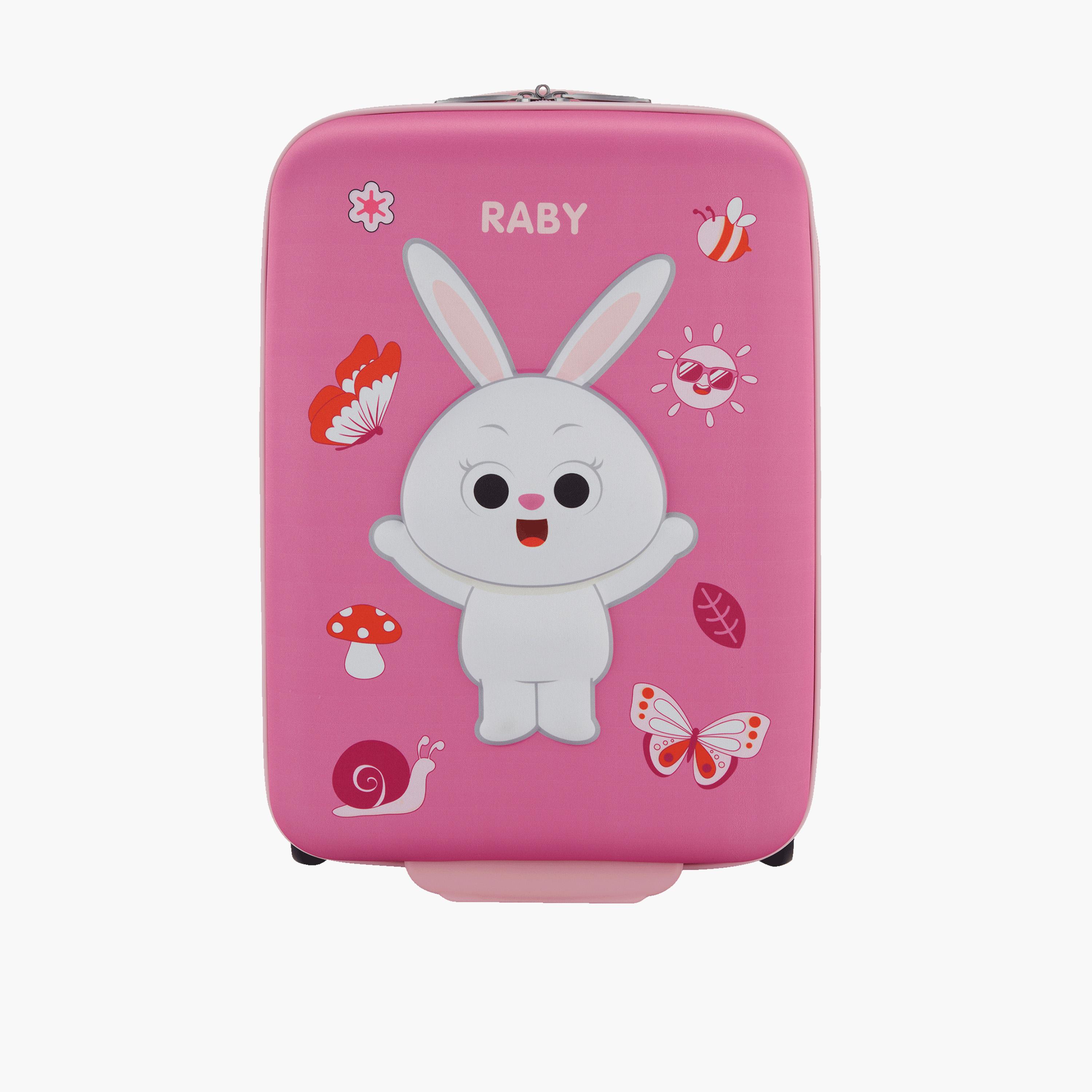 American Tourister Kiztopia 47 CM Small Cabin Plastic Hard Sided 2-Wheeler Spinner Trolley Bag with TSA lock-travel-kidstrolleyandbags-image-1