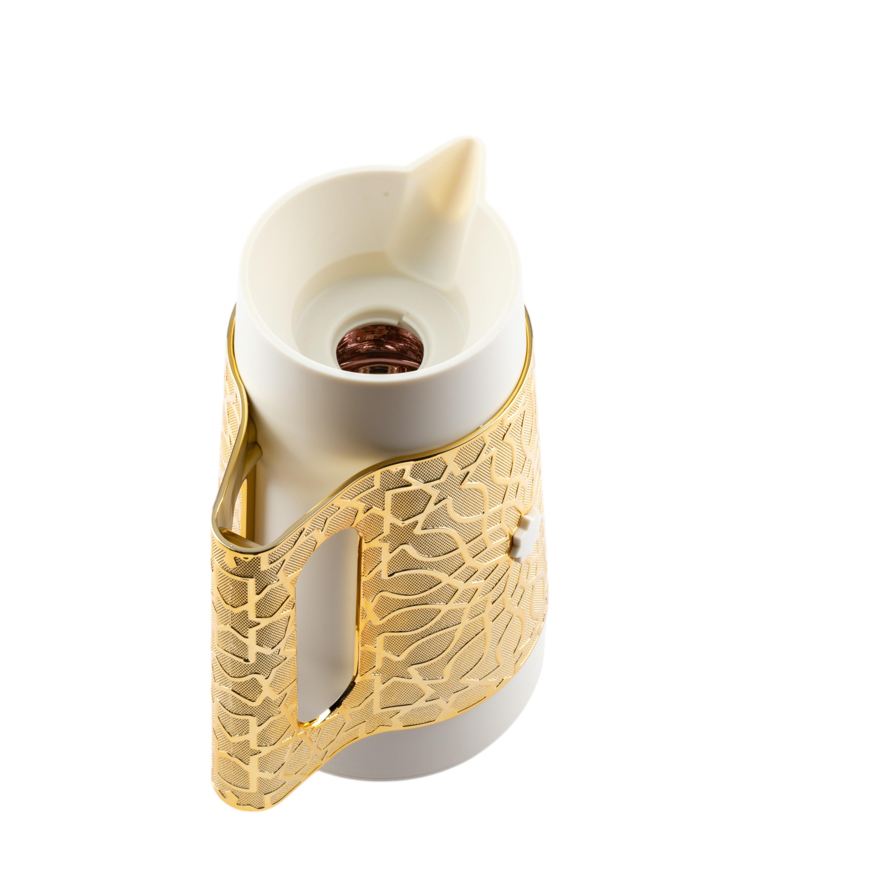 Asalah Embossed Vacuum Flask - 1 L-household-dining-teaandcoffee-vacuumflaskscoffeeandteapots-image-4