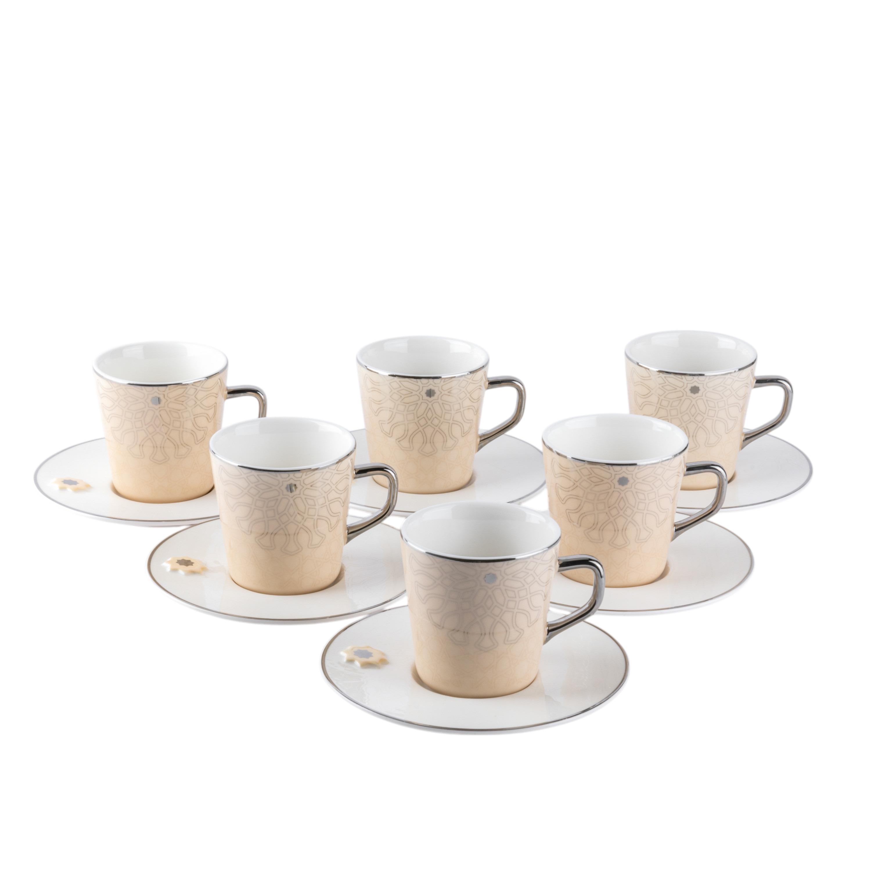 طقم فناجين قهوة وصحون 12 قطعة أصالة من أوتانتيك-household-dining-teaandcoffee-teaandcoffeesets-image-5