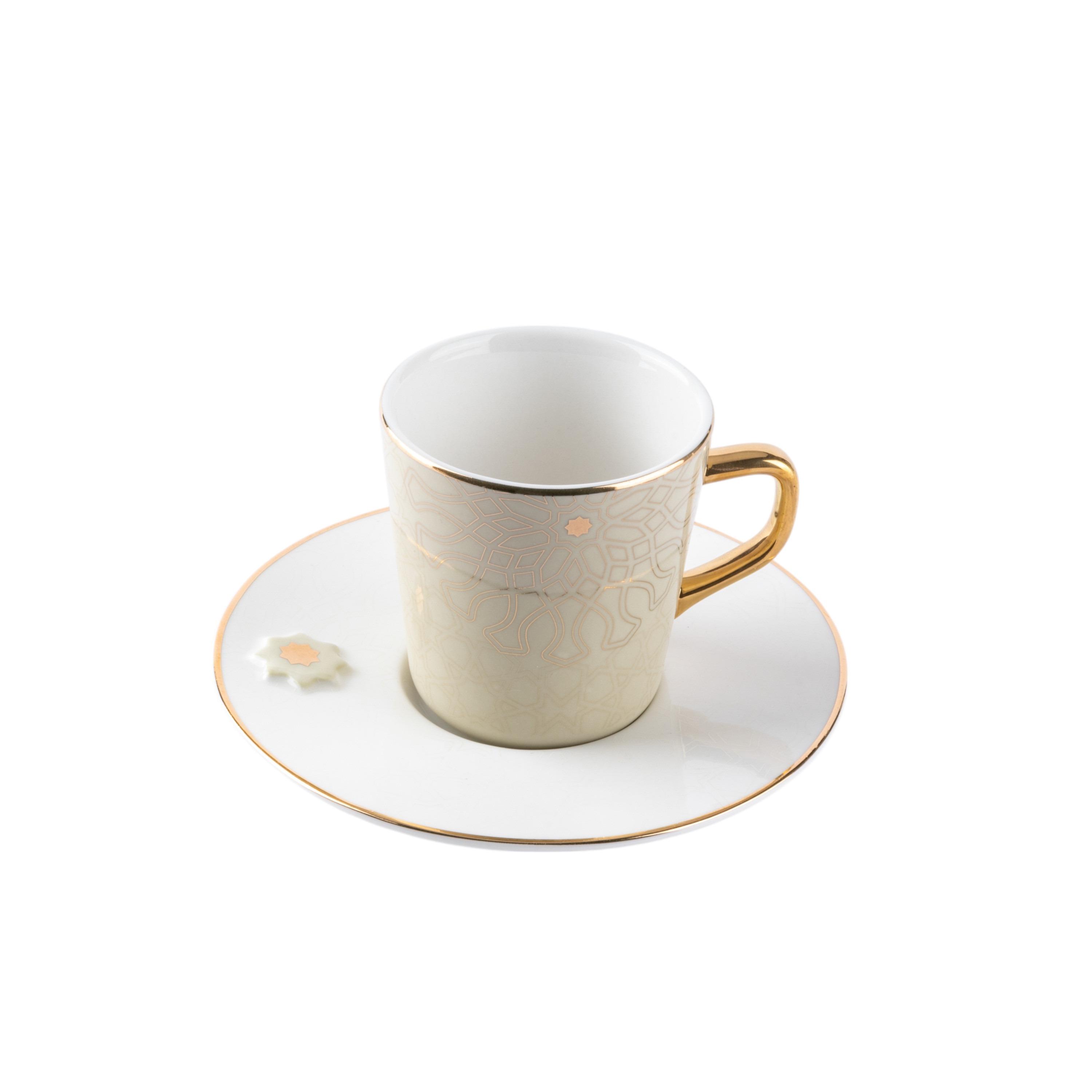 طقم فناجين قهوة وصحون 12 قطعة أصالة من أوتانتيك-household-dining-teaandcoffee-teaandcoffeesets-image-4