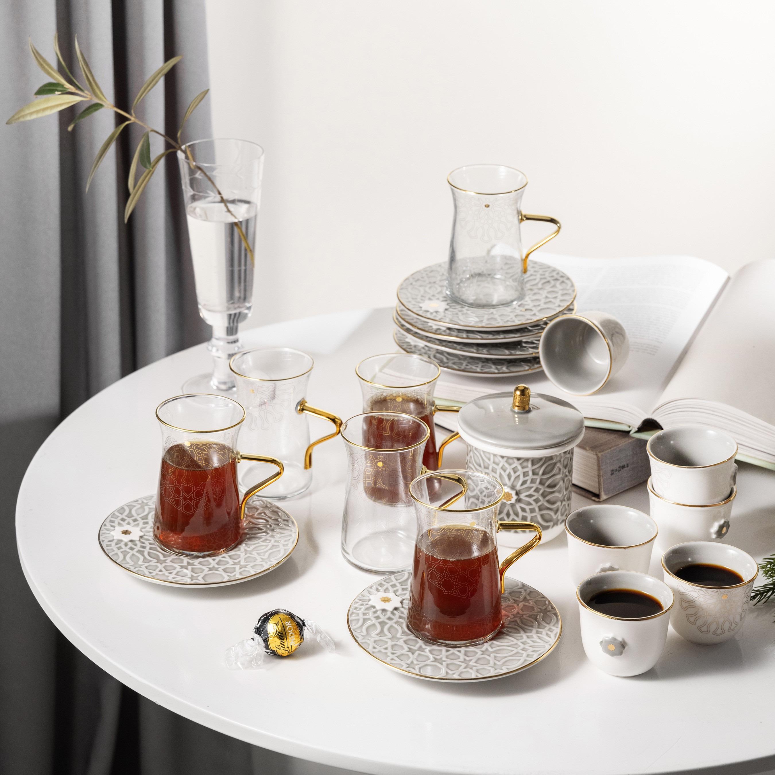 طقم شاي 19 قطعة أصالة من أوتانتيك-household-dining-teaandcoffee-teaandcoffeesets-image-1
