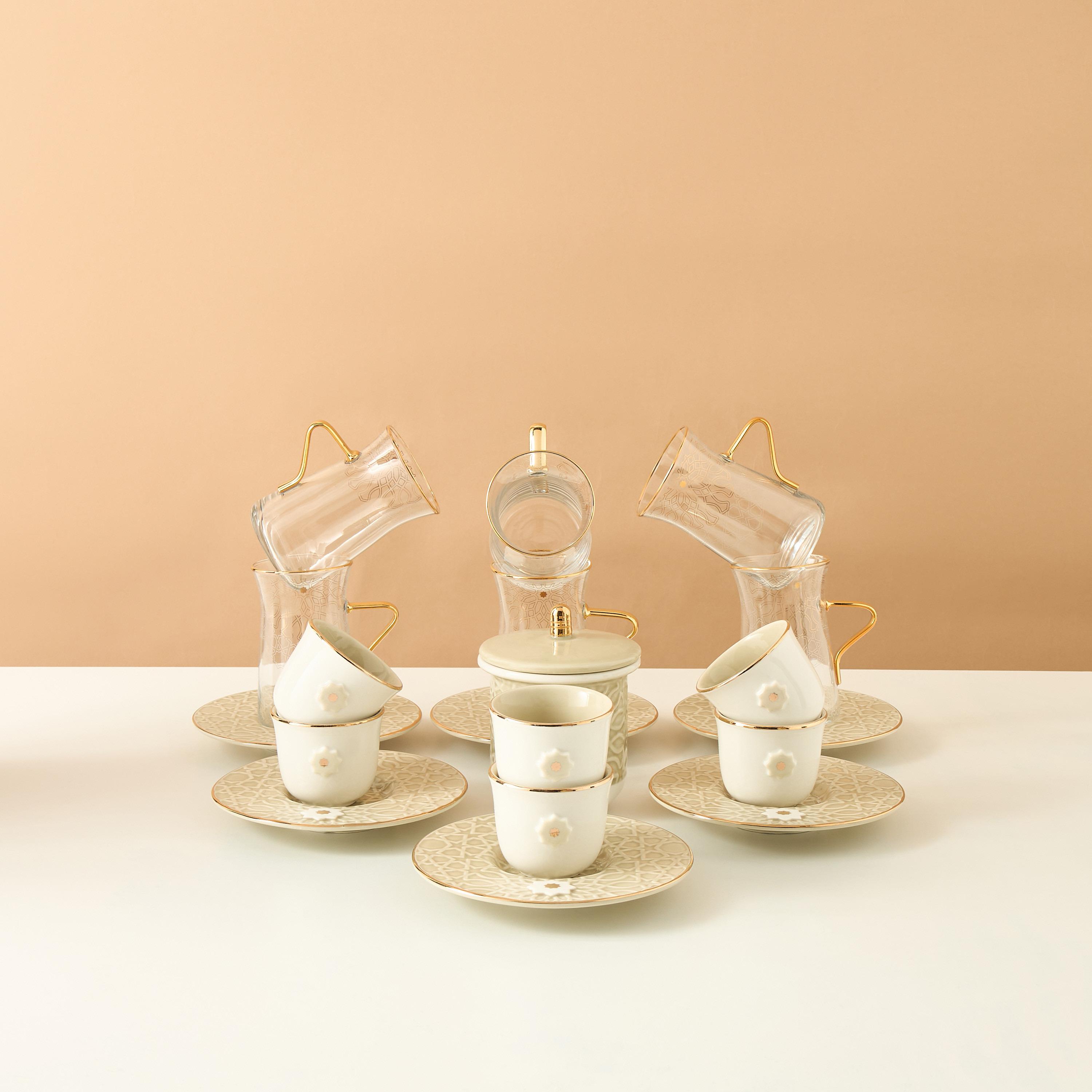 طقم قهوة وشاي بورسلان بطبعات 19 قطعة أصالة من أوتانتيك-household-dining-teaandcoffee-teaandcoffeesets-image-2