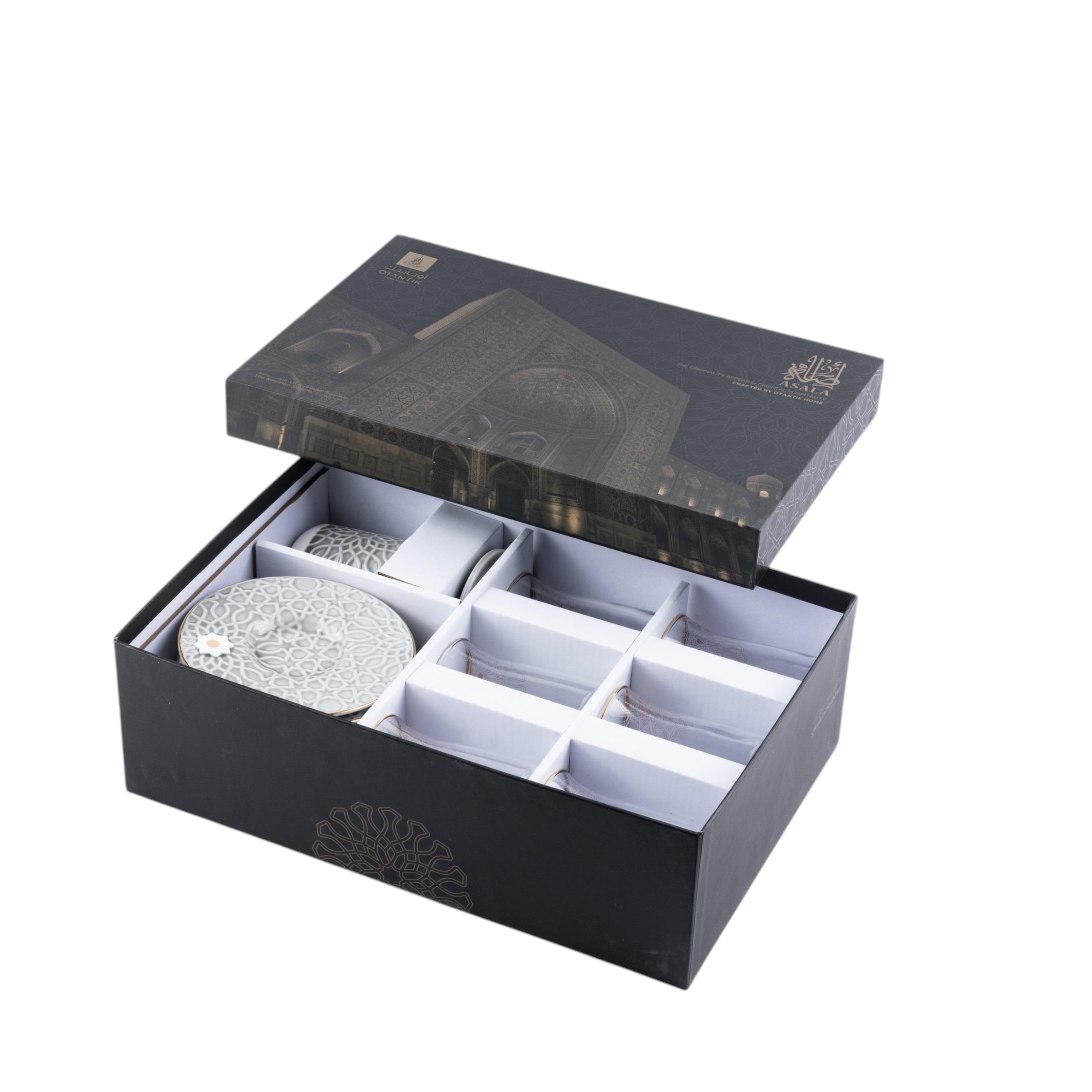 Asalah 12-Piece Cup and Saucer Set with Sugar Pot - 150 ml-household-dining-teaandcoffee-teaandcoffeesets-image-3