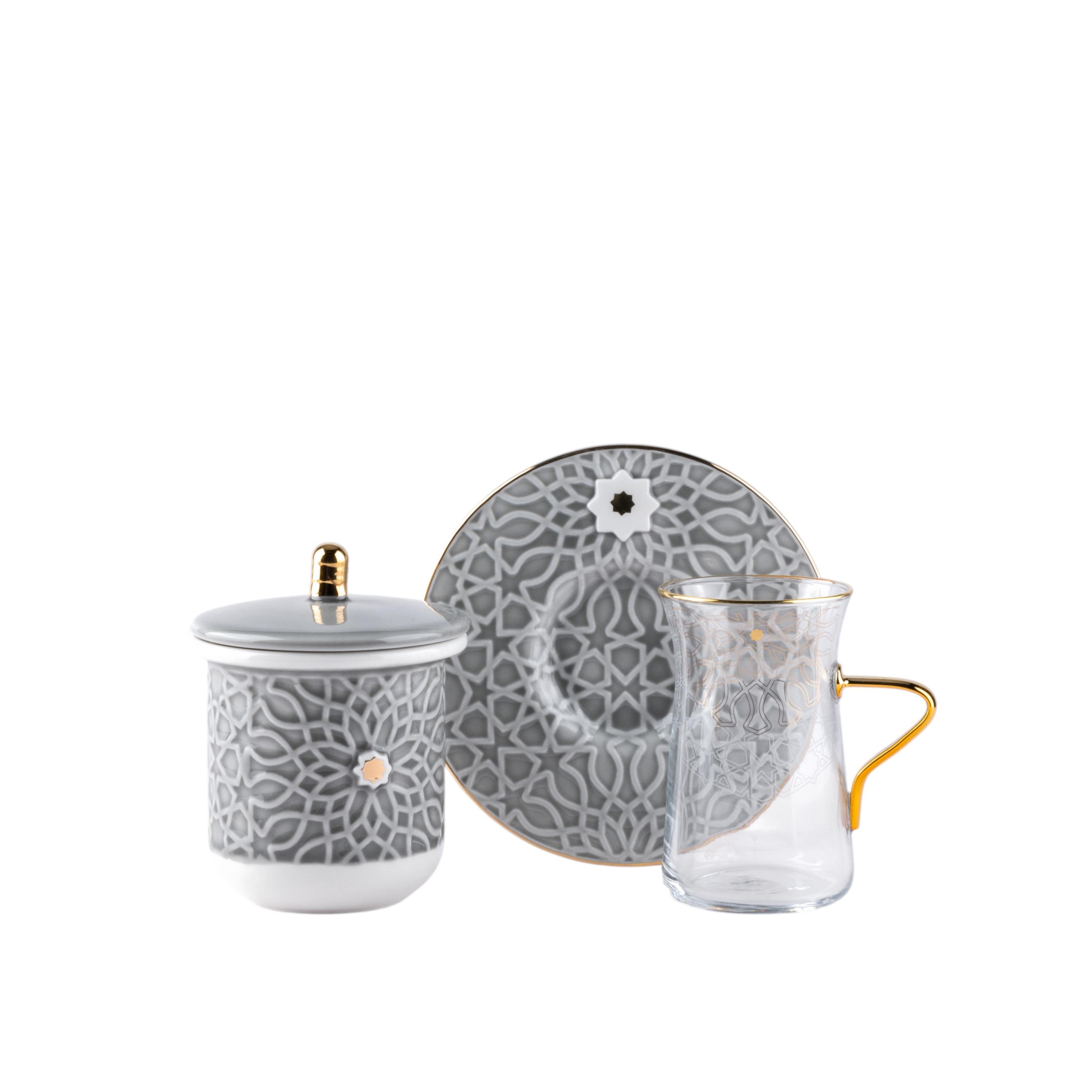 Asalah 12-Piece Cup and Saucer Set with Sugar Pot - 150 ml-household-dining-teaandcoffee-teaandcoffeesets-image-4
