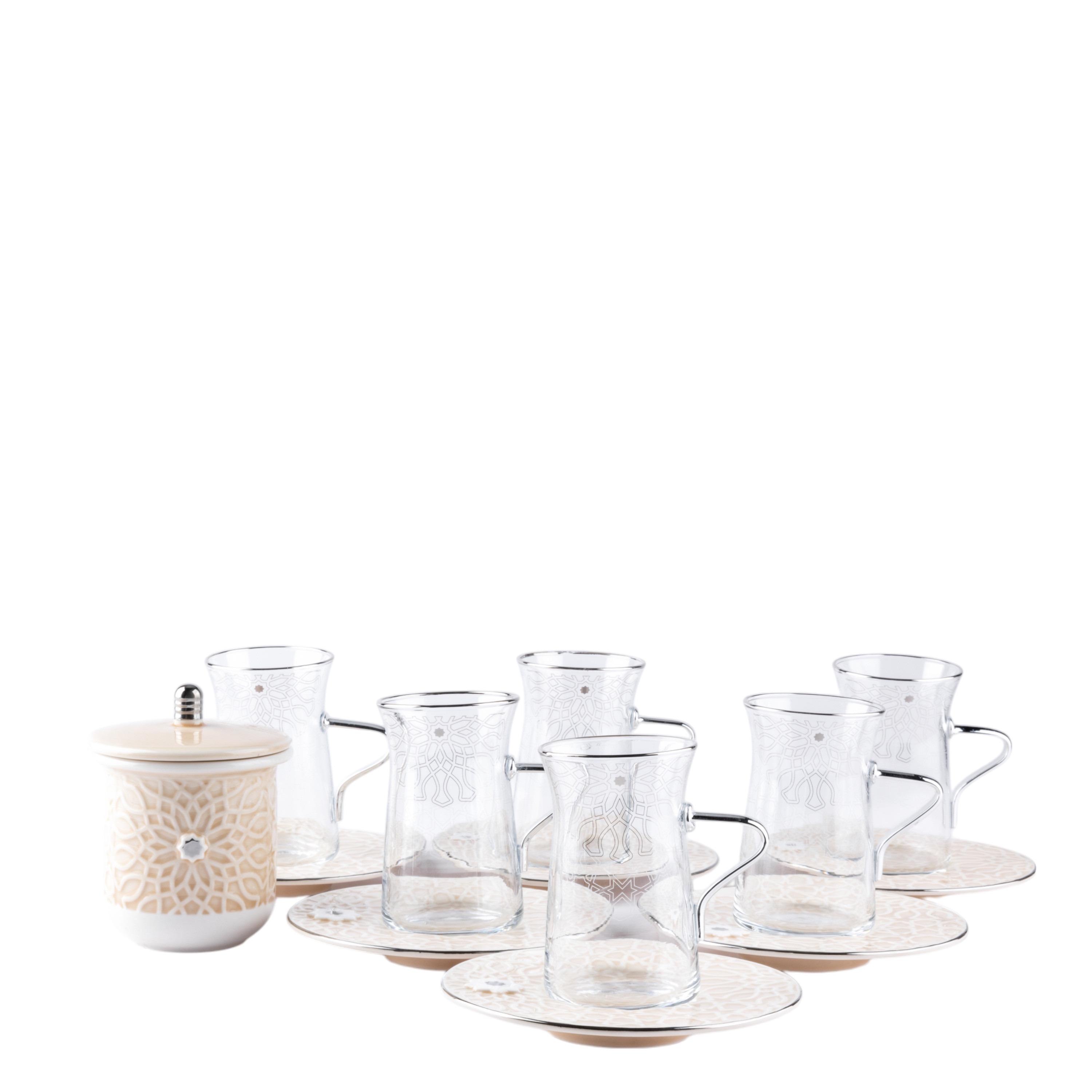 Asalah 12-Piece Cup and Saucer Set with Sugar Pot - 150 ml-household-dining-teaandcoffee-teaandcoffeesets-image-6