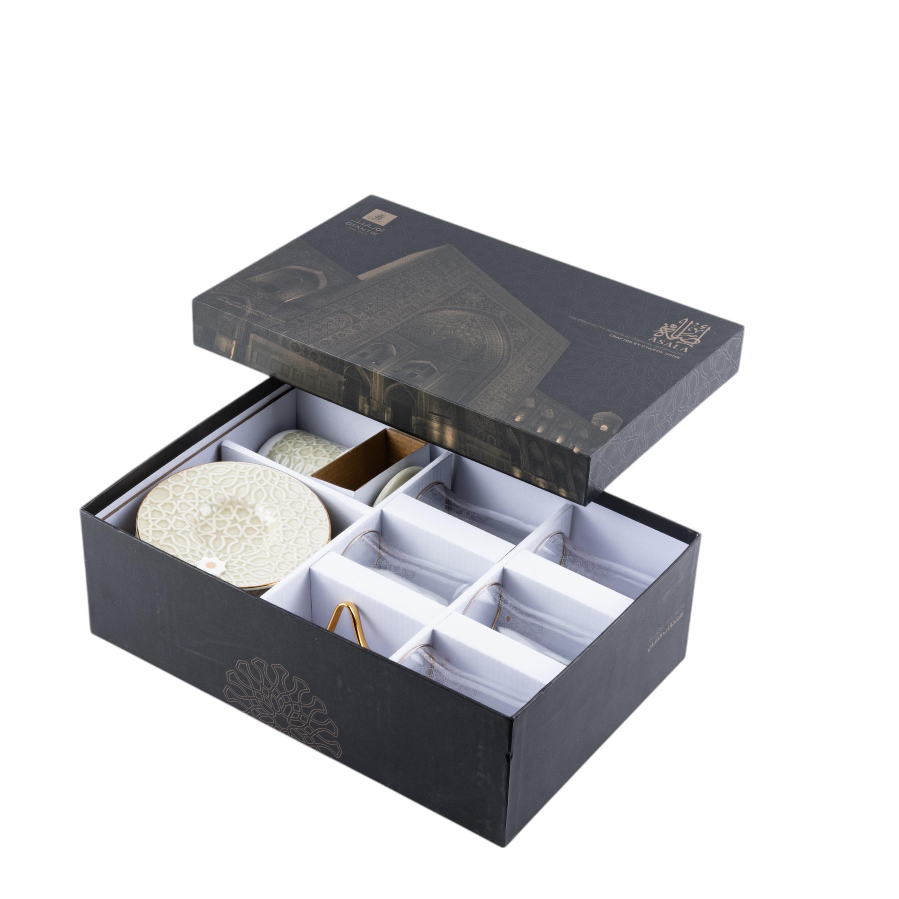 طقم فناجين وصحون مع وعاء سكر 12 قطعة أصالة من أوتانتيك - 150 مل-household-dining-teaandcoffee-teaandcoffeesets-image-3