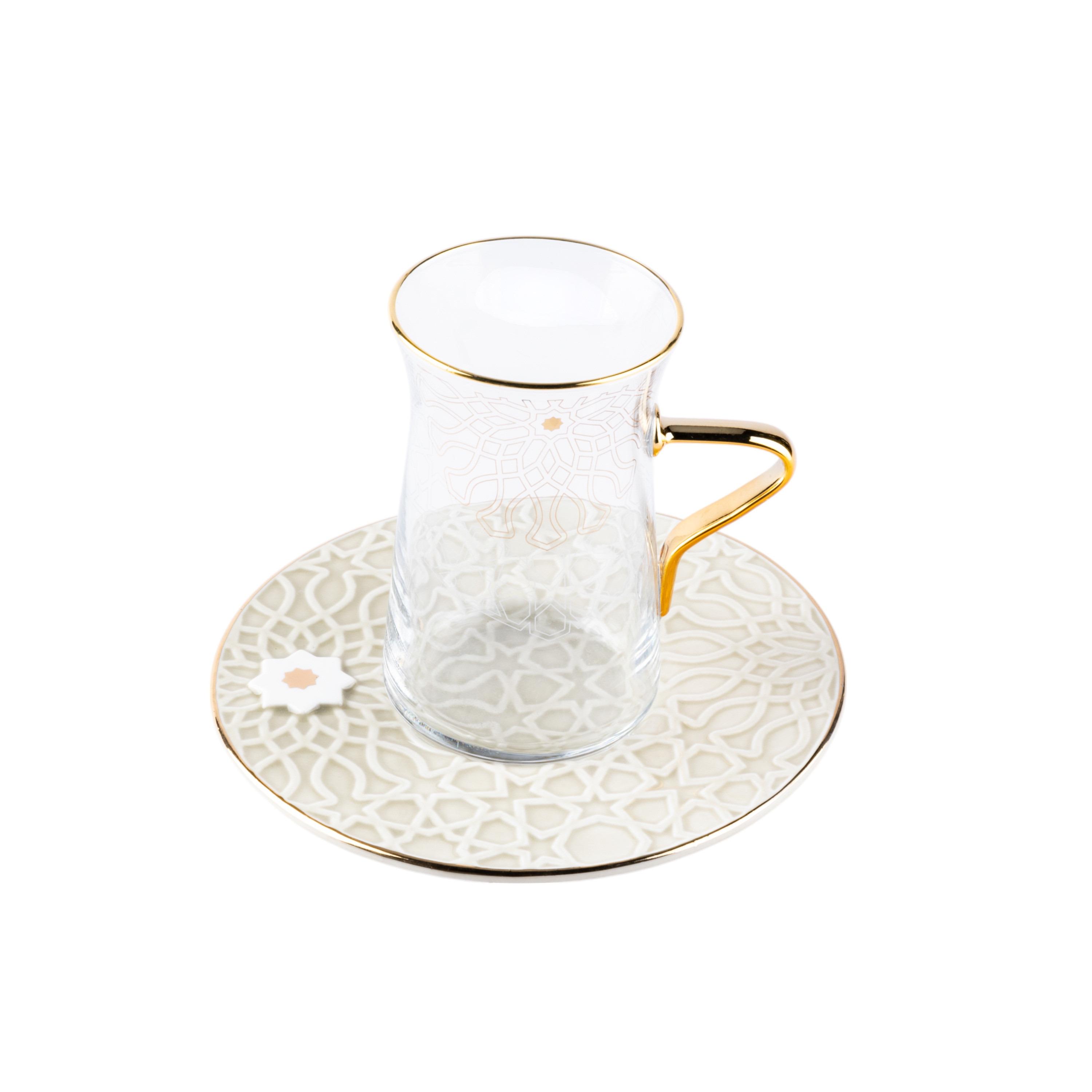 Asalah 12-Piece Cup and Saucer Set with Sugar Pot - 150 ml-household-dining-teaandcoffee-teaandcoffeesets-image-6