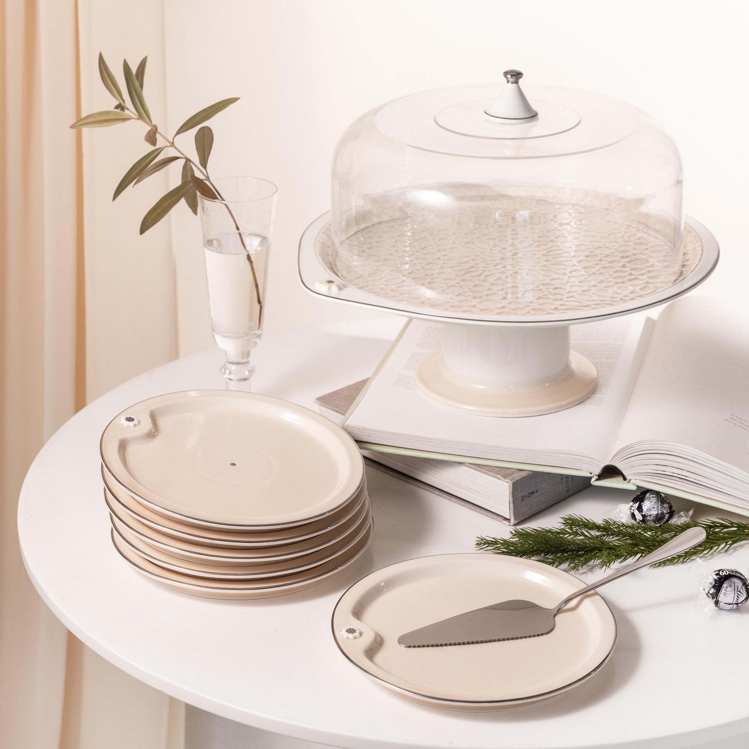 طقم تقديم كيك 9 قطع أصالة من أوتانتيك-household-dining-serveware-cakestands-image-1