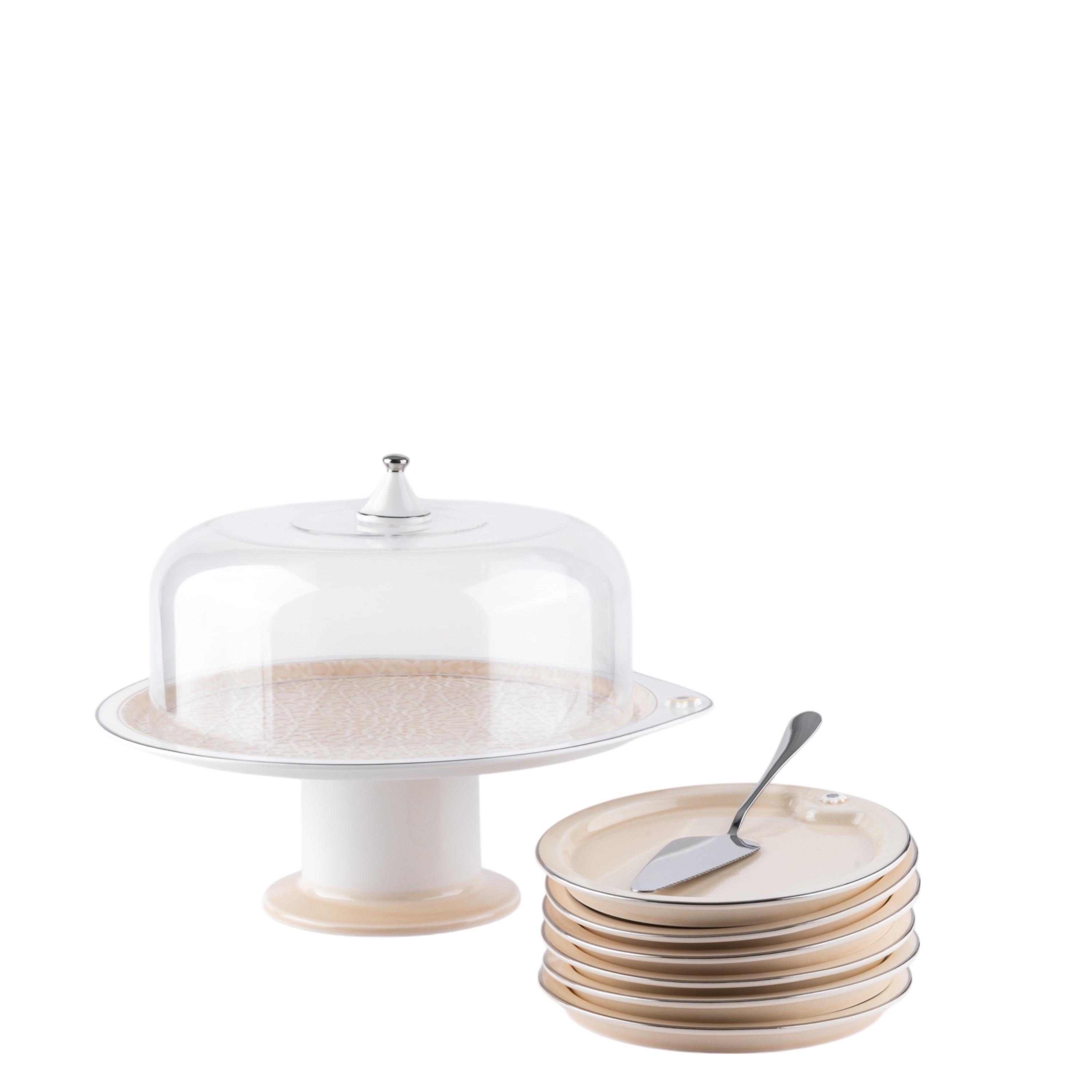 طقم تقديم كيك 9 قطع أصالة من أوتانتيك-household-dining-serveware-cakestands-image-3