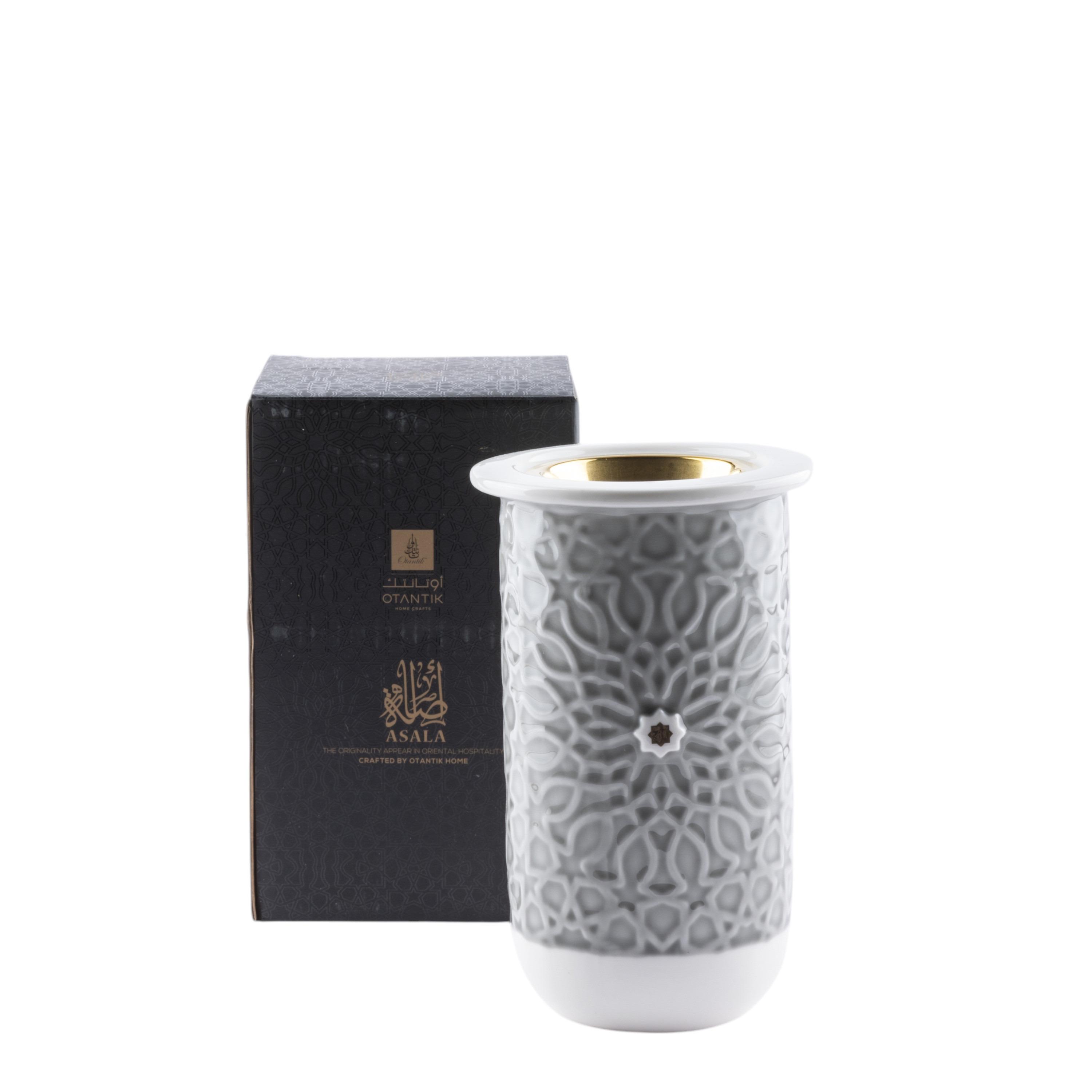 Asalah Porcelain Decorative Incense Burner - 21x12x11 cms-household-homefragrance-burners-image-2