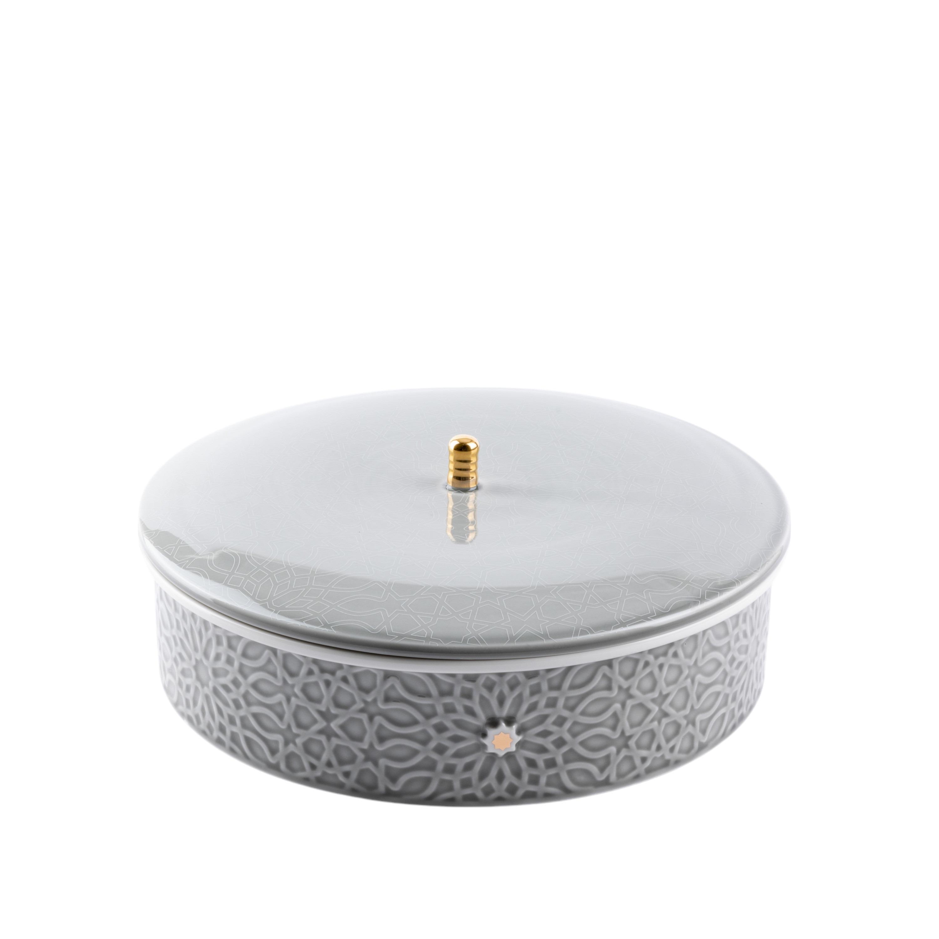 Asalah Porcelain Date Bowl with Lid - 28x28 cms-household-dining-dinnerware-bowls-image-3