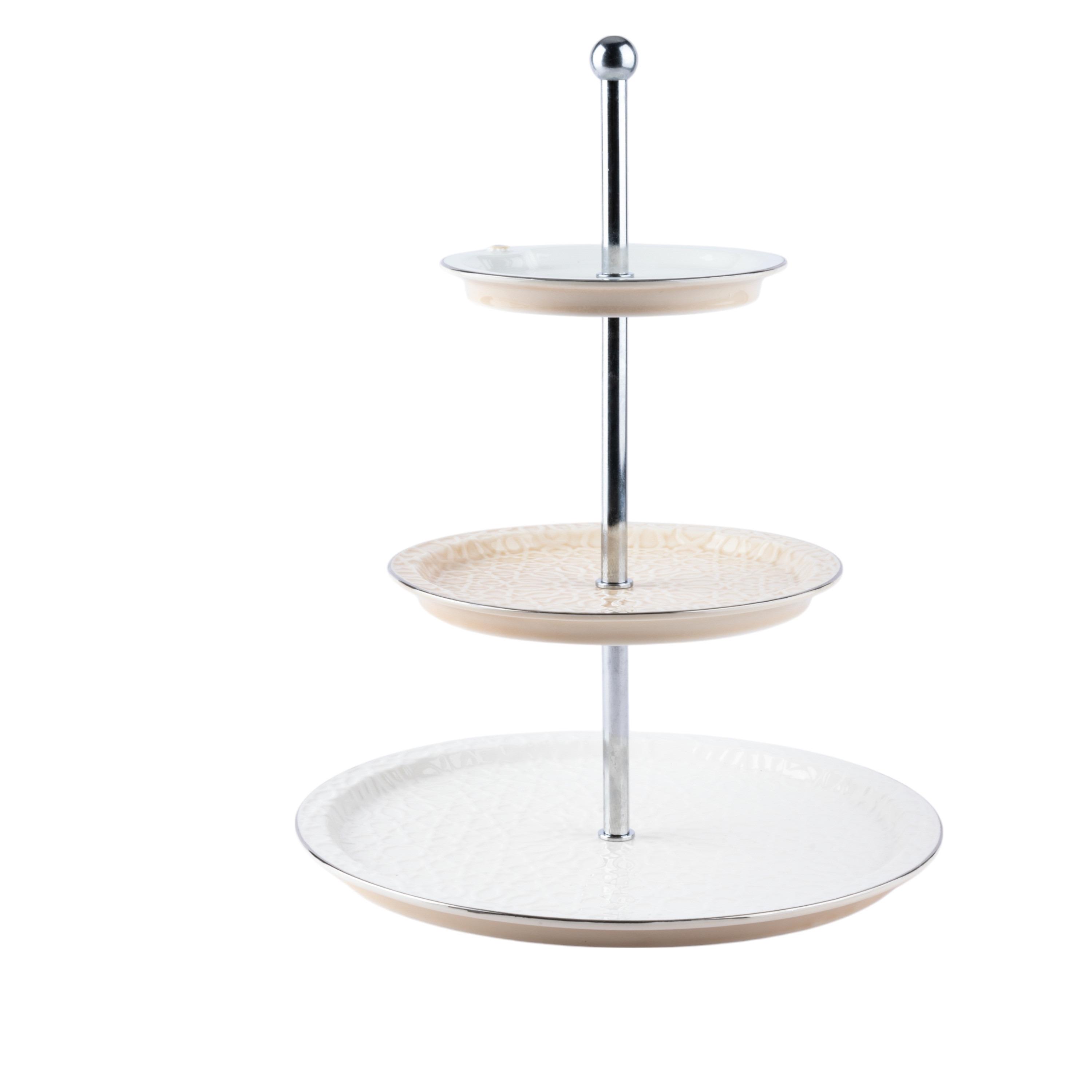 حامل كيك بورسلان 3 طوابق من أوتانتك أصالة - 14x27x9 سم-household-dining-serveware-cakestands-image-4