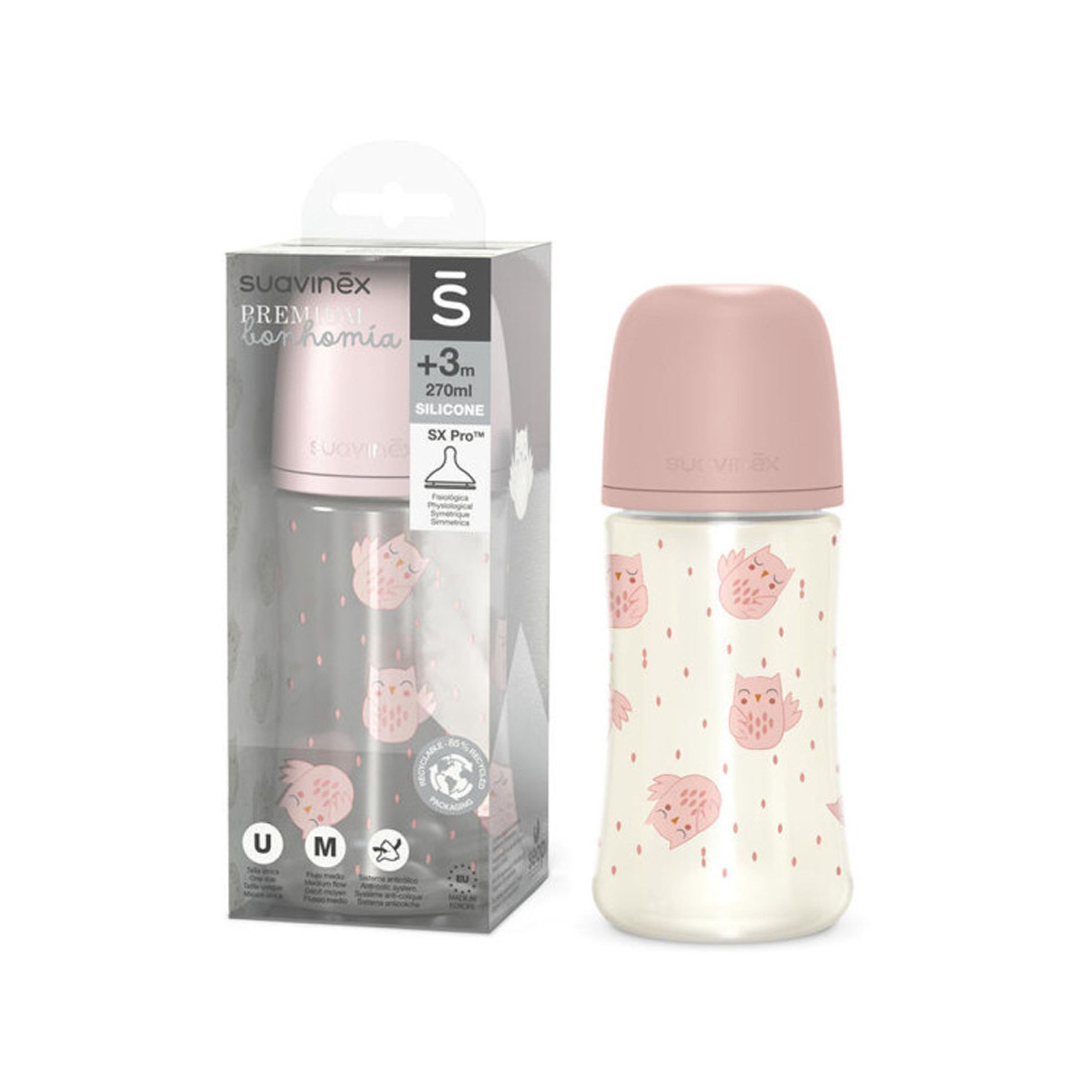 Suavinex Feeding Bottle 270ml PA SF S Owl Pk L3-baby-feeding-feedingbottles-bottlesandteats-image-3
