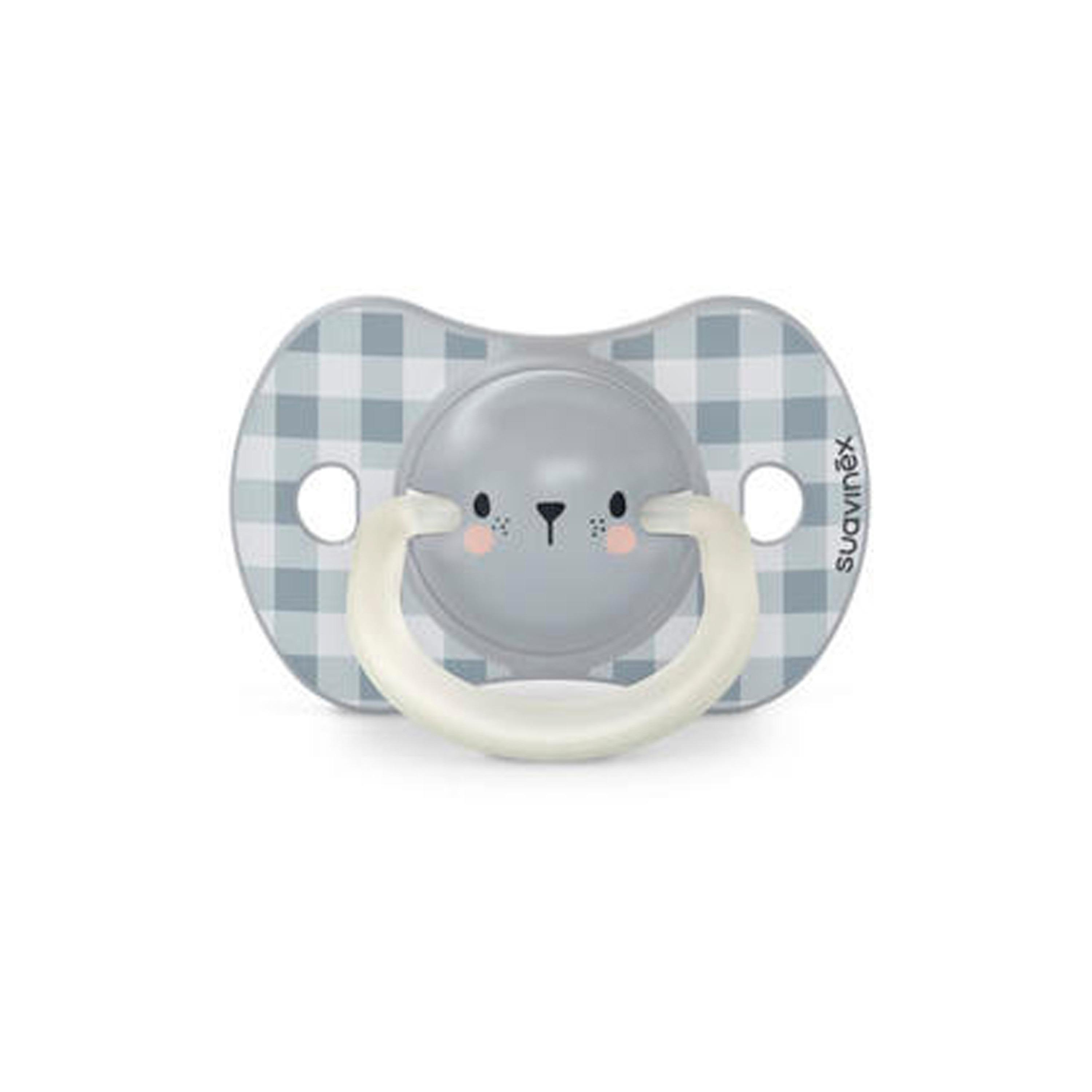 Suavinex Night Phy Soother S 0/6M 2U Bear L3-baby-feeding-pacifiers-image-2