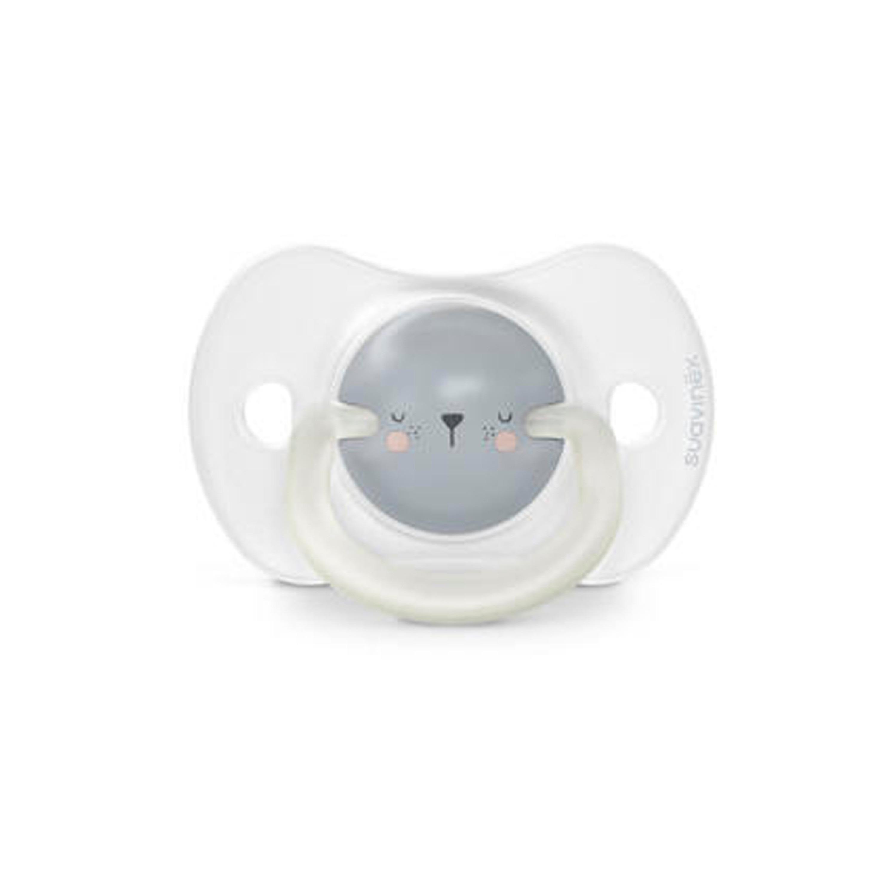 Suavinex Night Phy Soother S 0/6M 2U Bear L3-baby-feeding-pacifiers-image-3