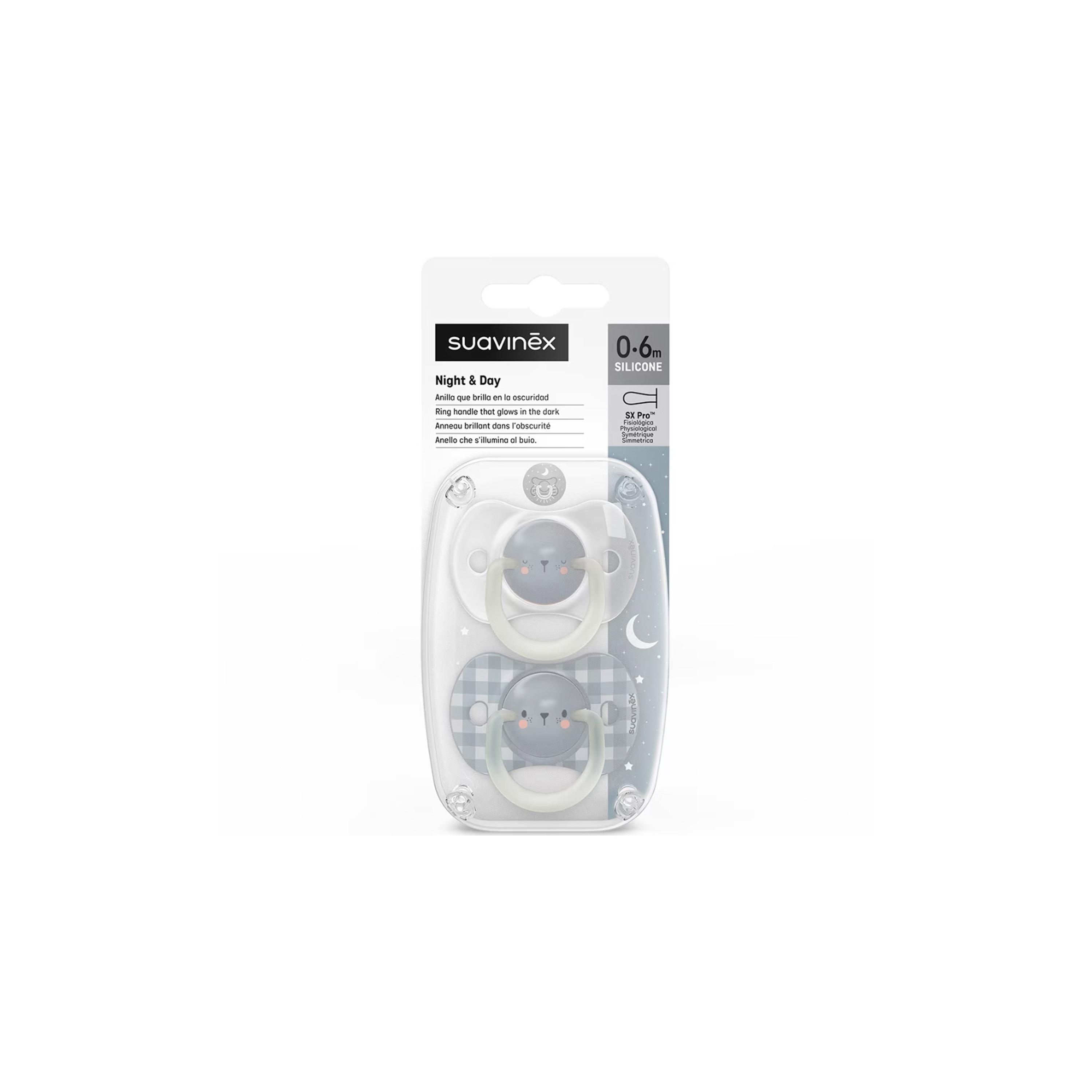 Suavinex Night Phy Soother S 0/6M 2U Bear L3-baby-feeding-pacifiers-image-4