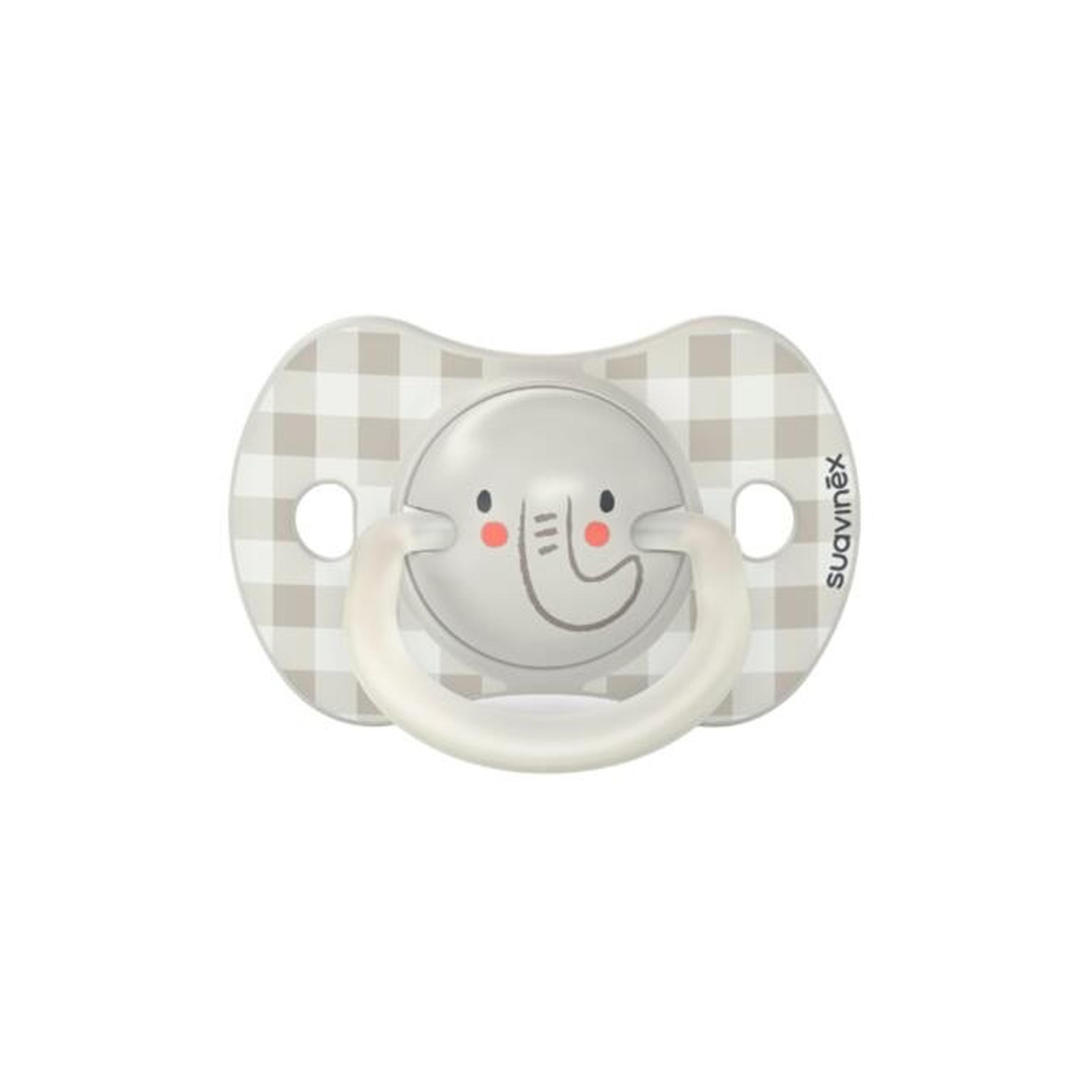 Suavinex Night Phy Soother S 0/6M 2U Elephant L3-baby-feeding-pacifiers-image-2