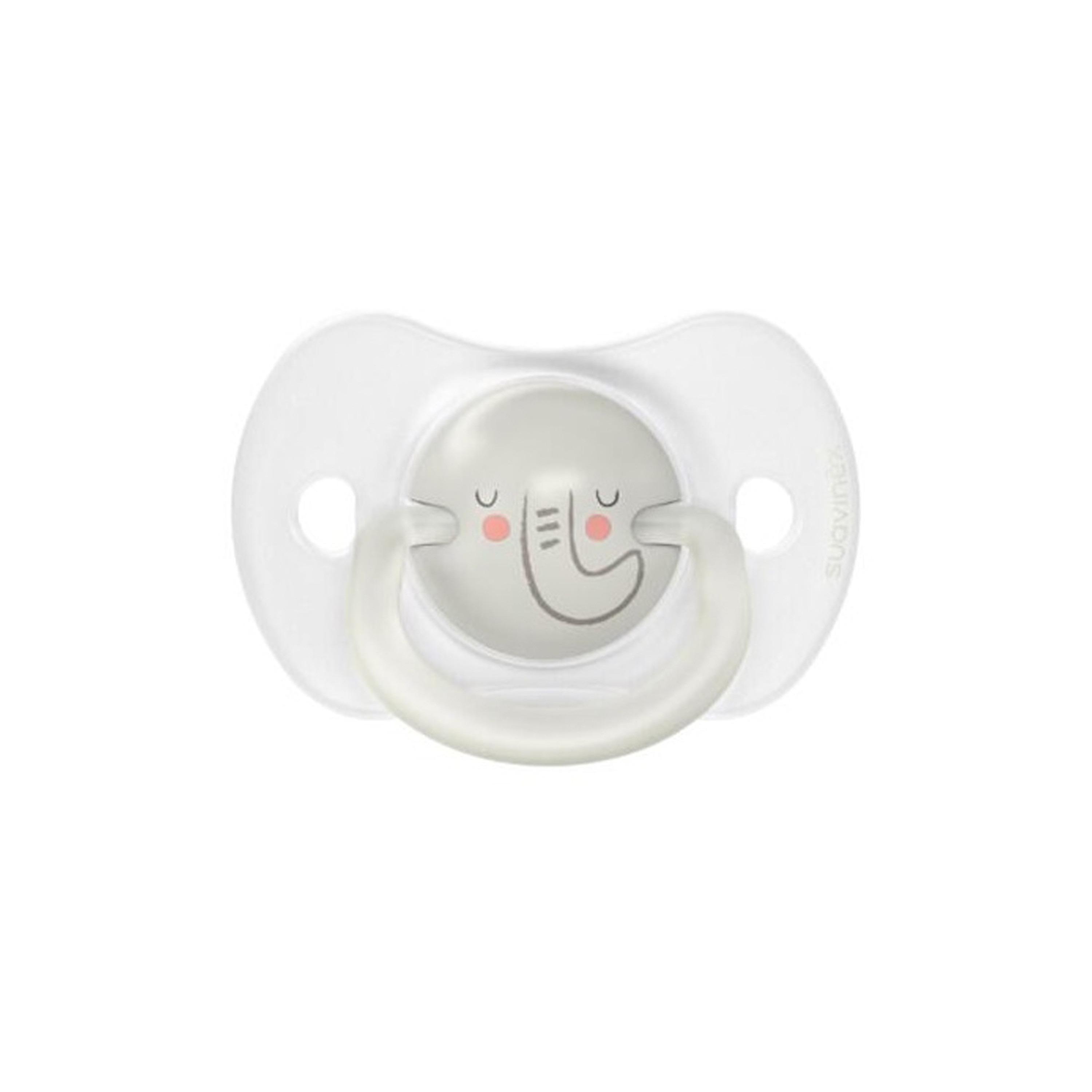 Suavinex Night Phy Soother S 0/6M 2U Elephant L3-baby-feeding-pacifiers-image-3