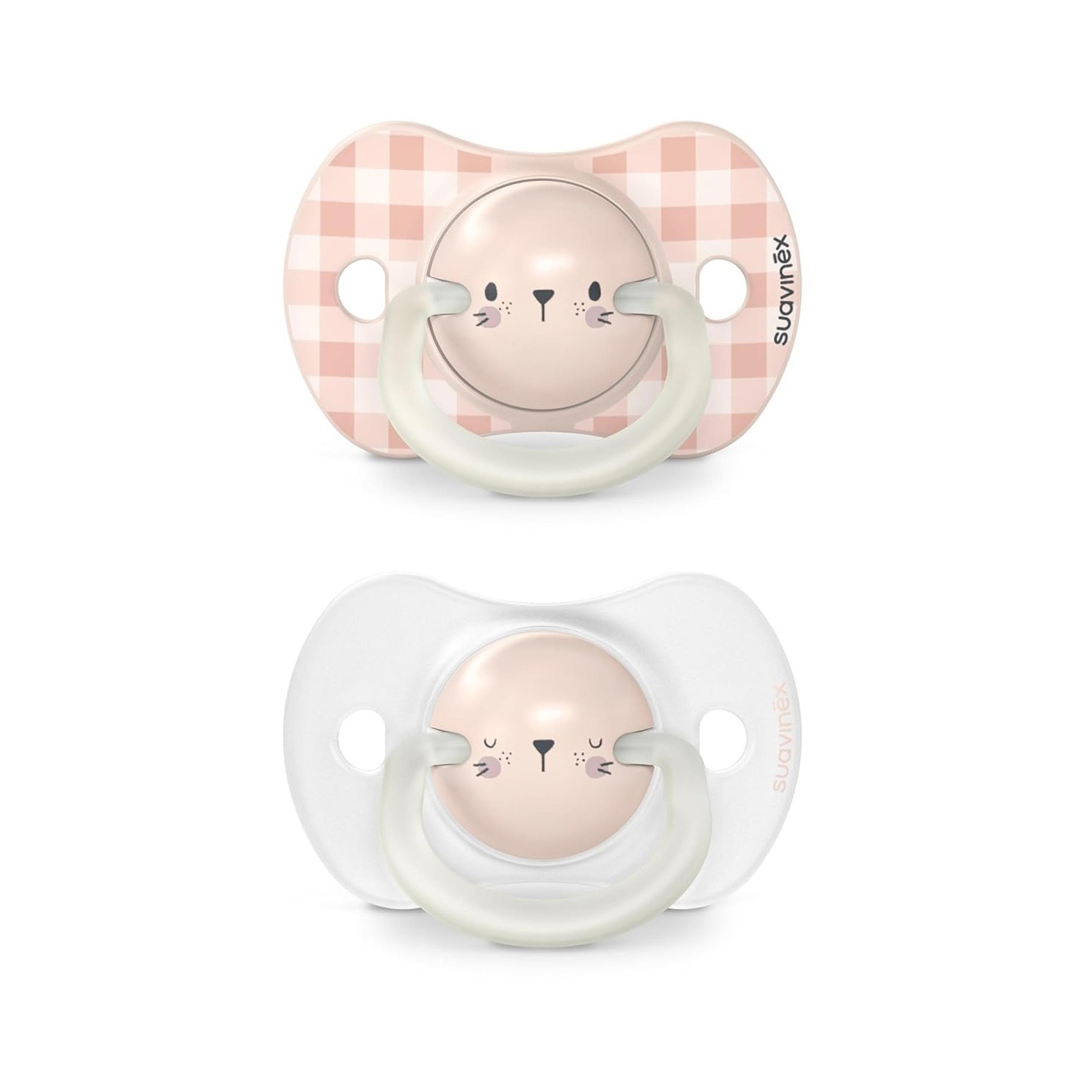 Suavinex Night Phy Soother S 0/6M 2U Rabbit L3-baby-feeding-pacifiers-image-1