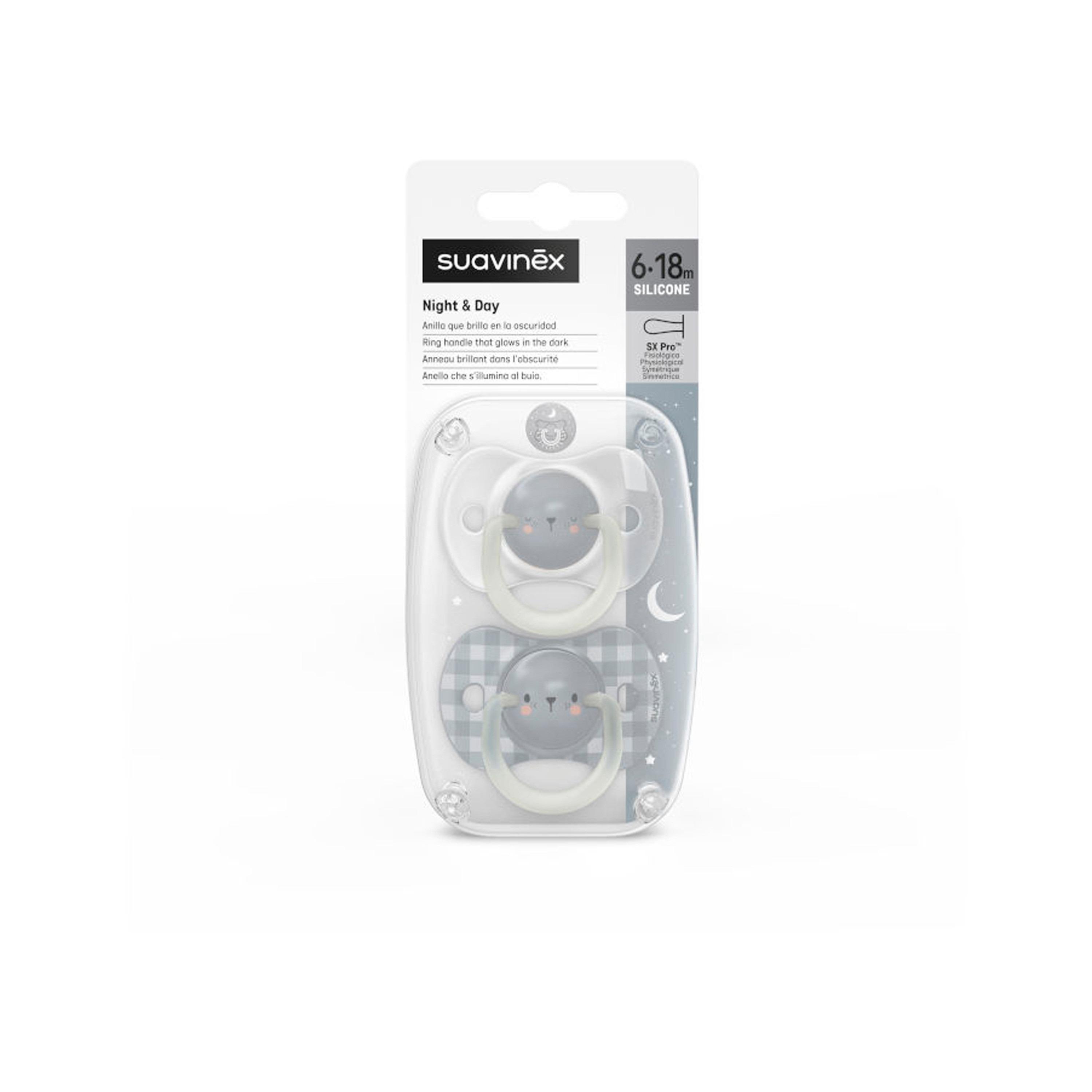Suavinex Night Phy Soother S 6/18M 2U Bear L3-baby-feeding-pacifiers-image-4