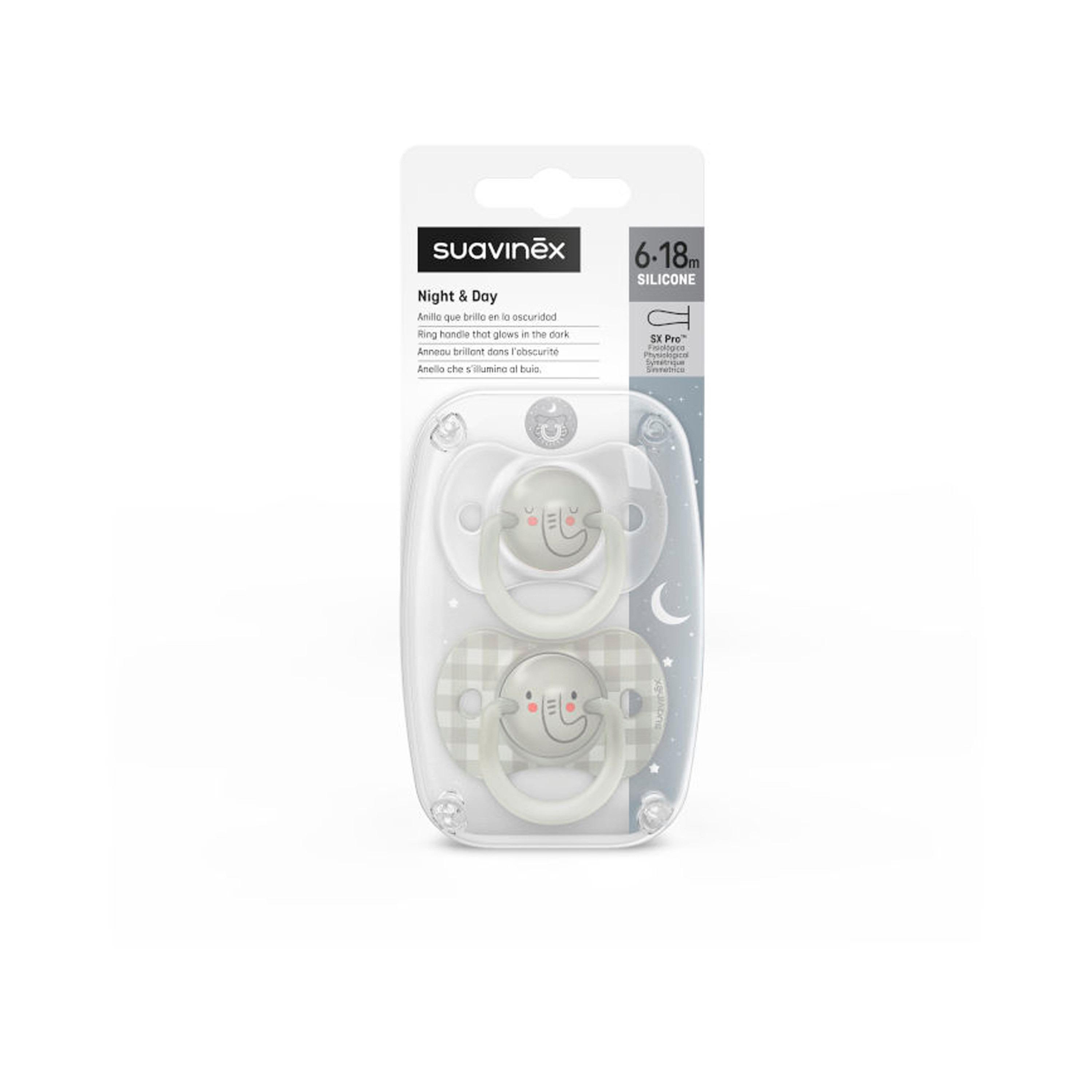 Suavinex Night Phy Soother S 6/18M 2U Elephant L3-baby-feeding-pacifiers-image-4