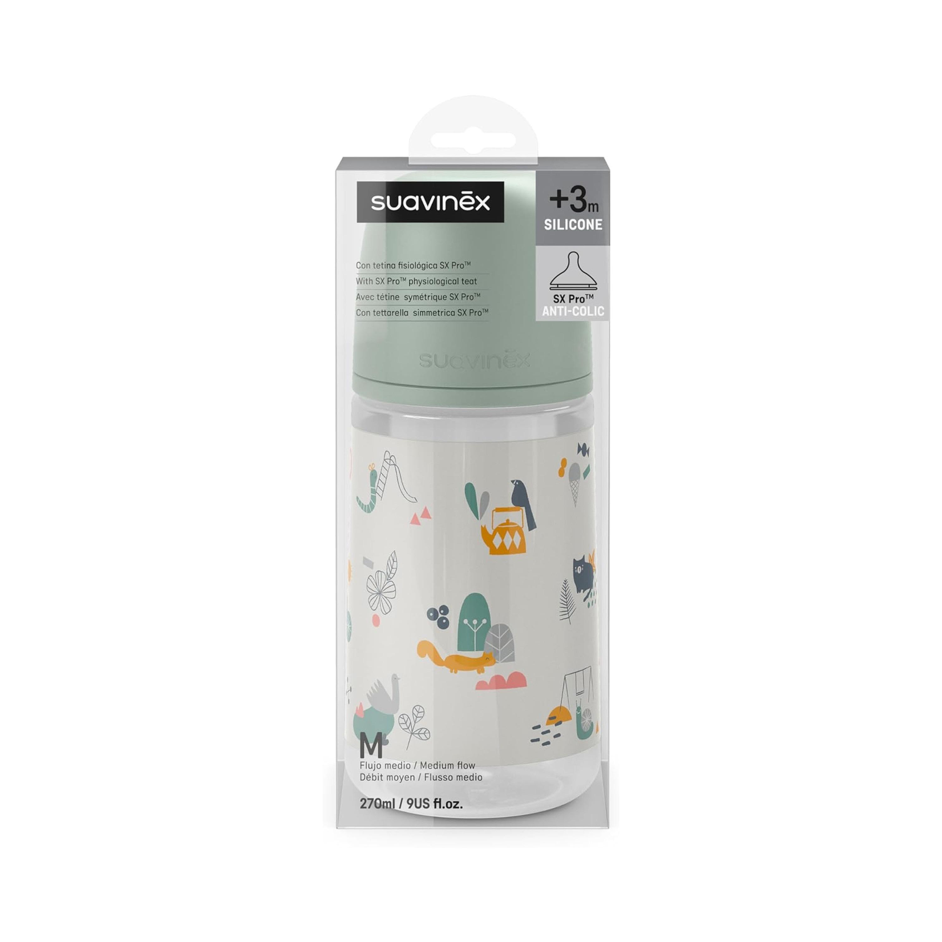 زجاجة رضاعة فيزيو بحلمة تدفق بطيء سعة 270 مل آي ووك L3 من سوافينكس-baby-feeding-feedingbottles-bottlesandteats-image-3