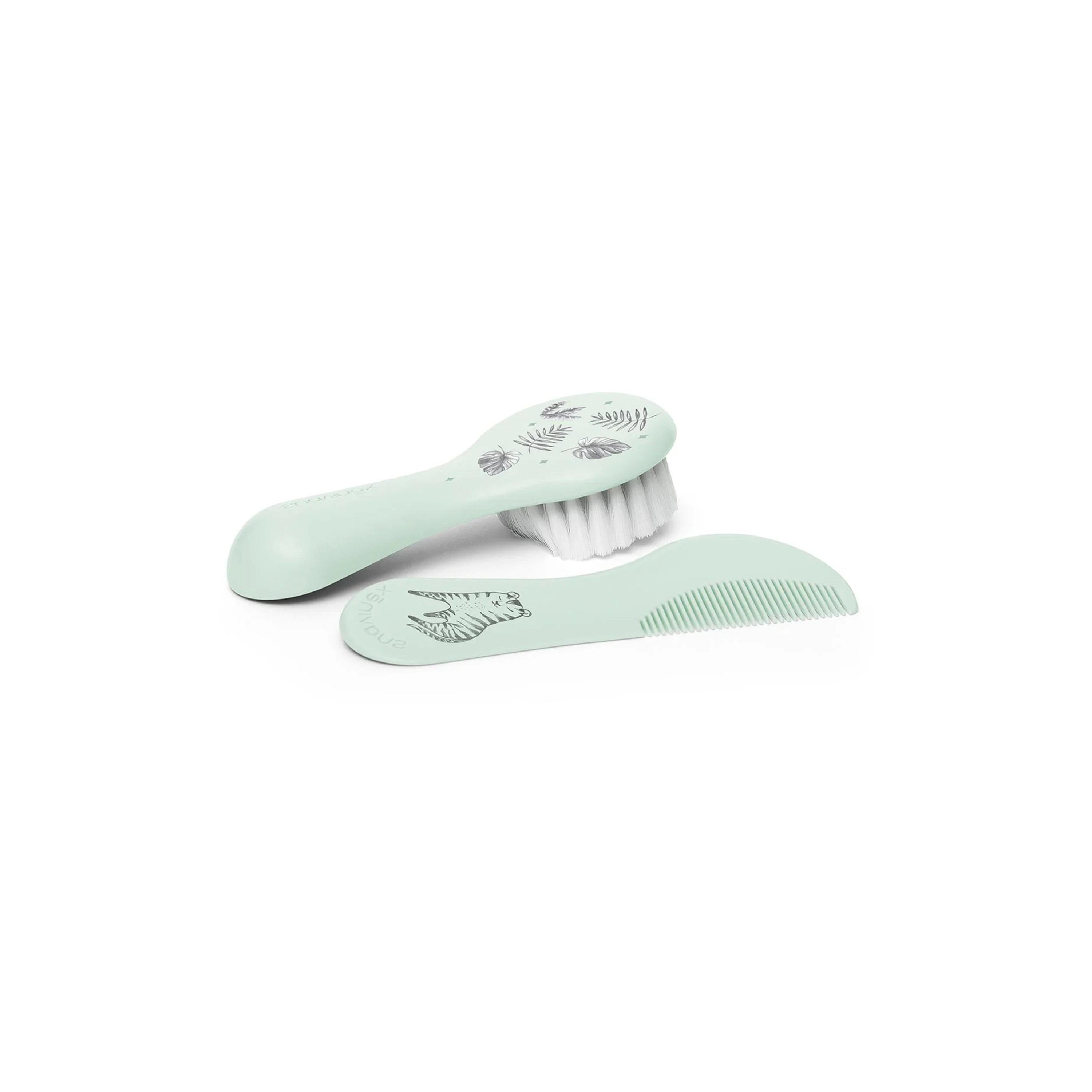 Suavinex Brush Comb Set Green-baby-bathandcare-hairbodyskincare-image-1