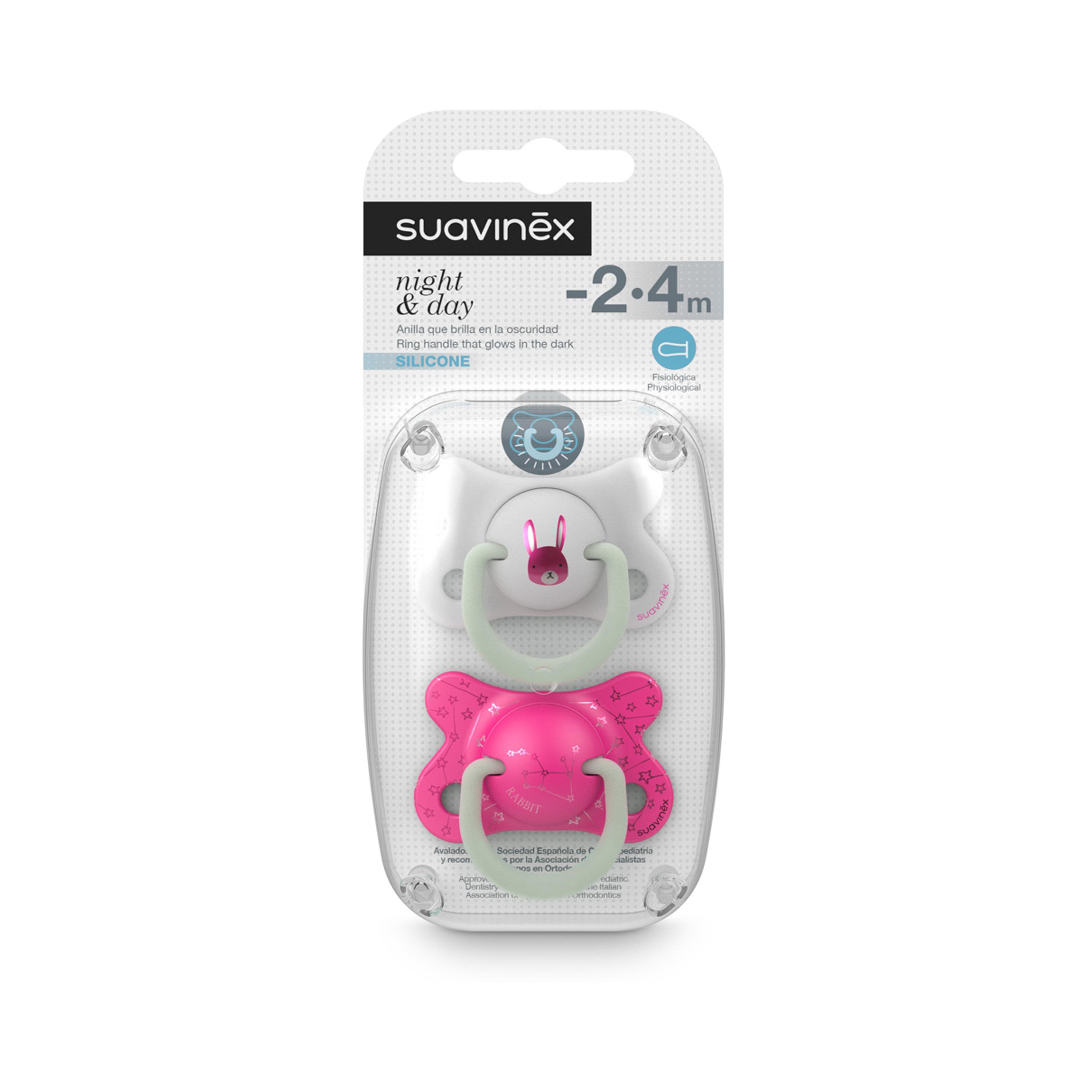 Suavinex Night Fus Soother S -2/4M Rabbit Pk-baby-feeding-pacifiers-image-4
