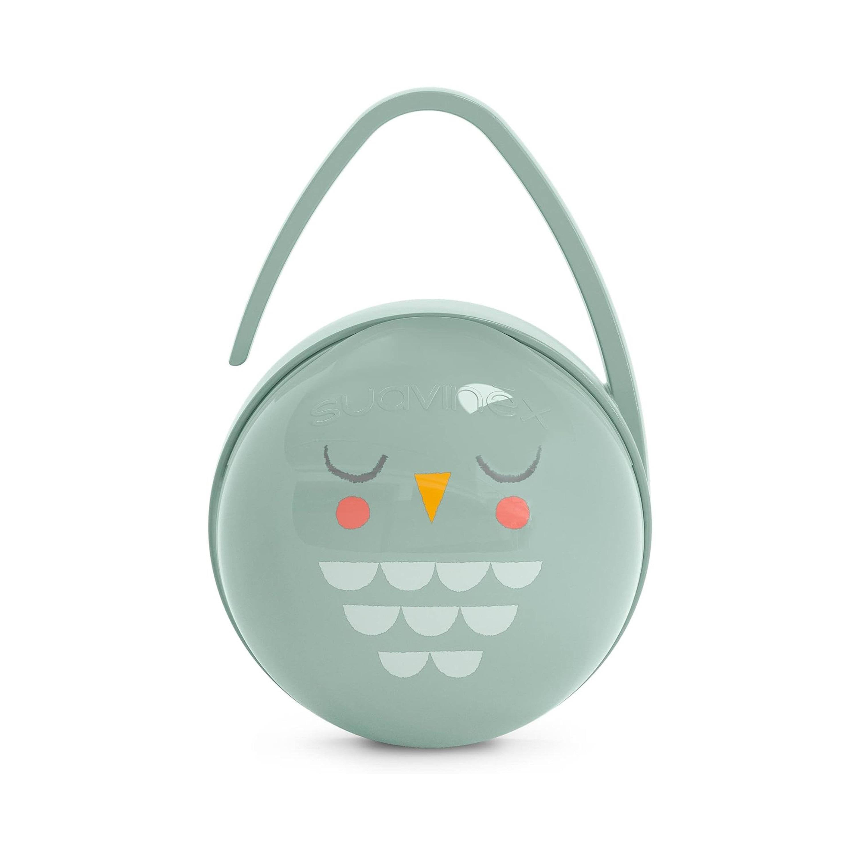 Suavinex Duo Soother Holder Hygge Owl Bl L3-baby-feeding-pacifiers-image-1