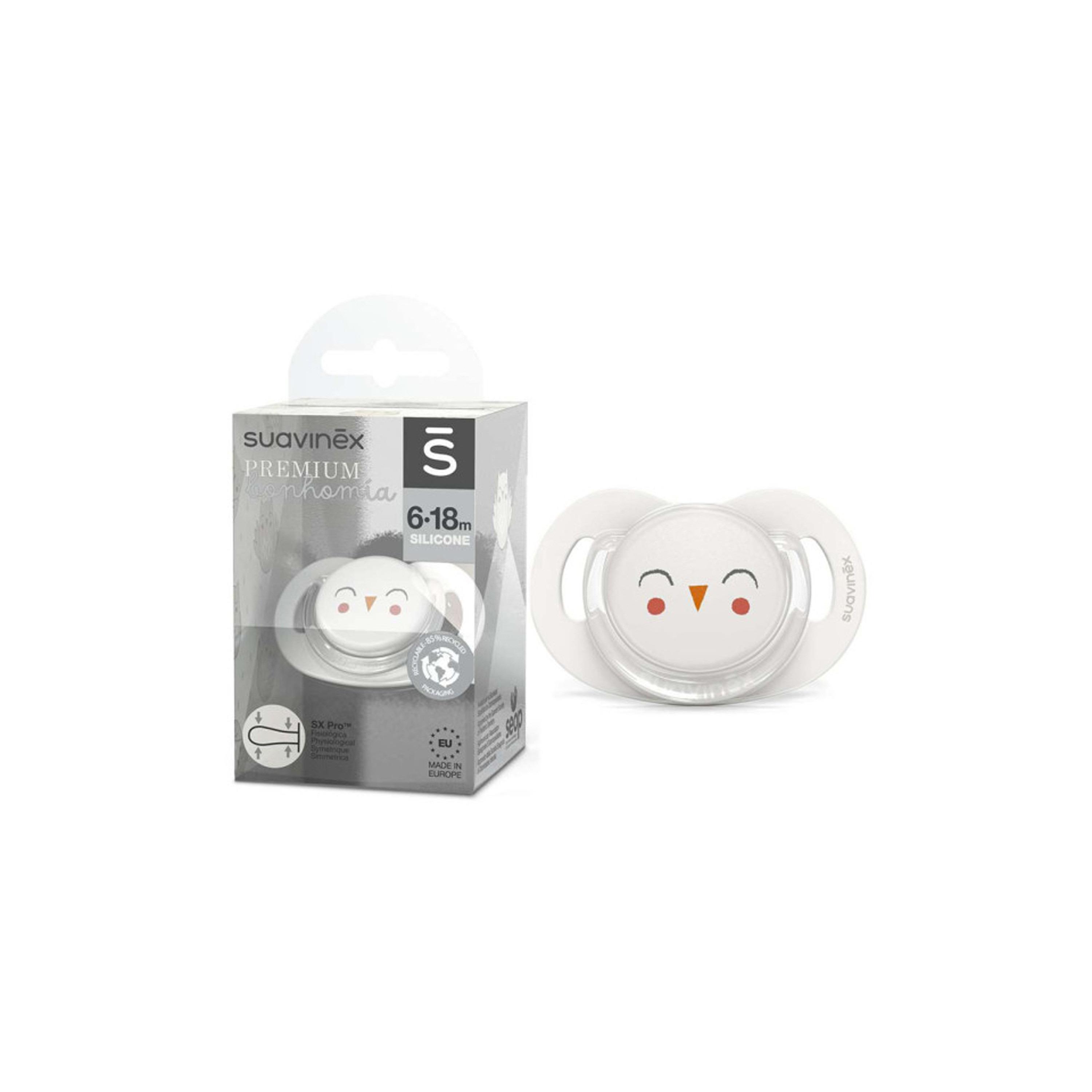 Suavinex Prem Phy Soother S 6/18 Owl Bg L3-baby-feeding-pacifiers-image-4