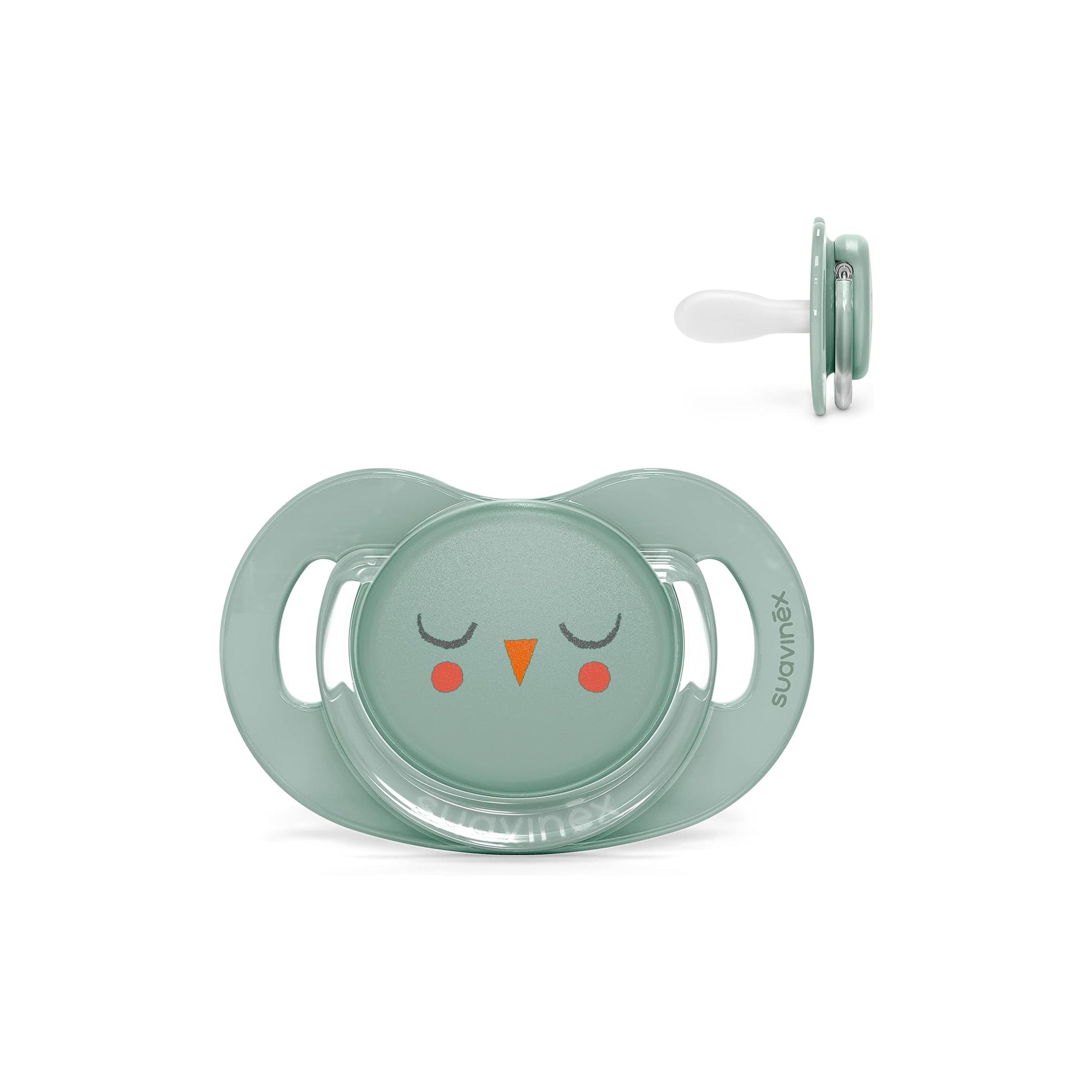 Suavinex Prem Phy Soother S 6/18 Owl Gr L3-baby-feeding-pacifiers-image-2