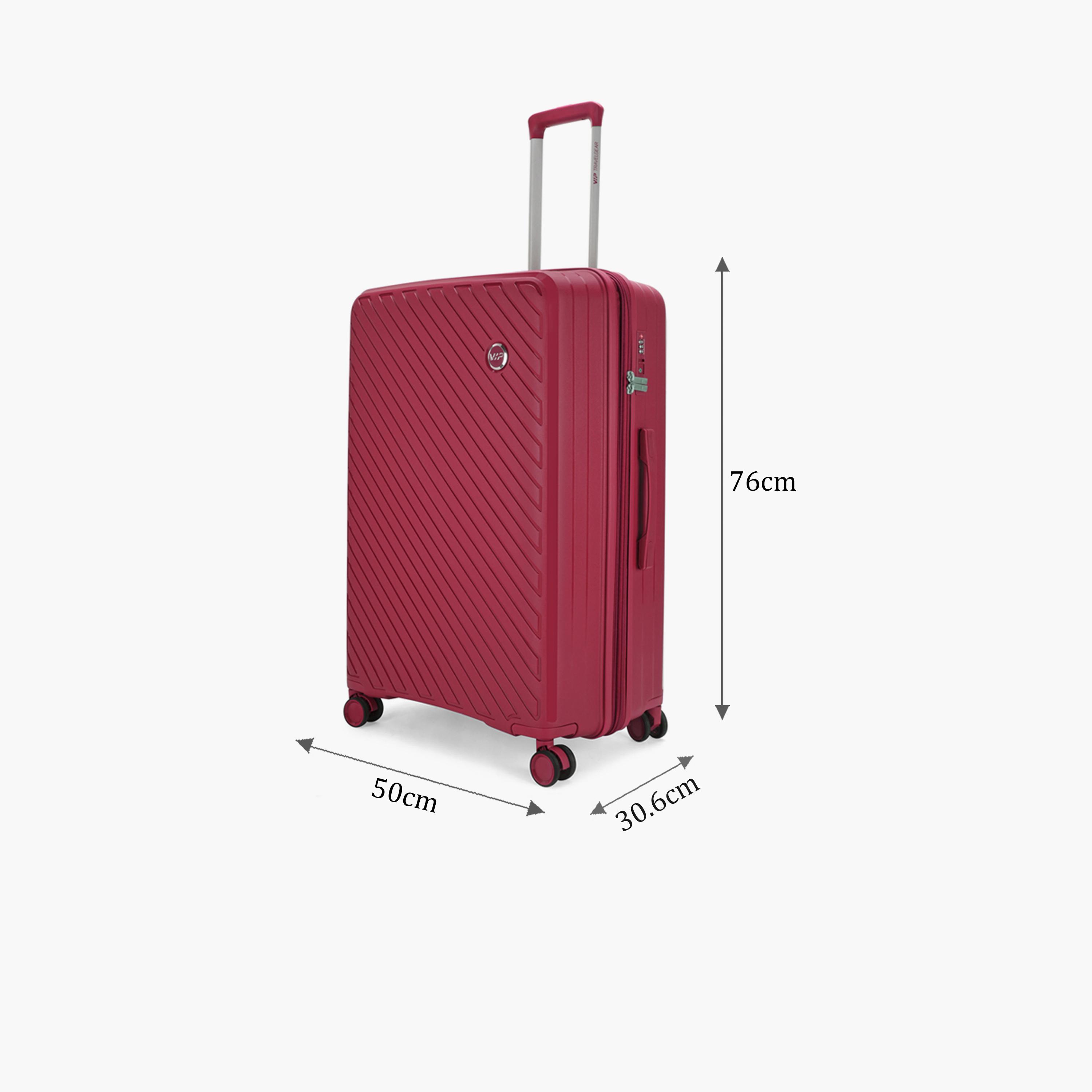VIP Haze Plus 77 CM Large Check-in Polycarbonate Hard Sided 4-Wheeler Spinner Trolley Bag with TSA-approved Combination Lock | HAZE PLUS-travel-luggagesandbags-luggage-image-2