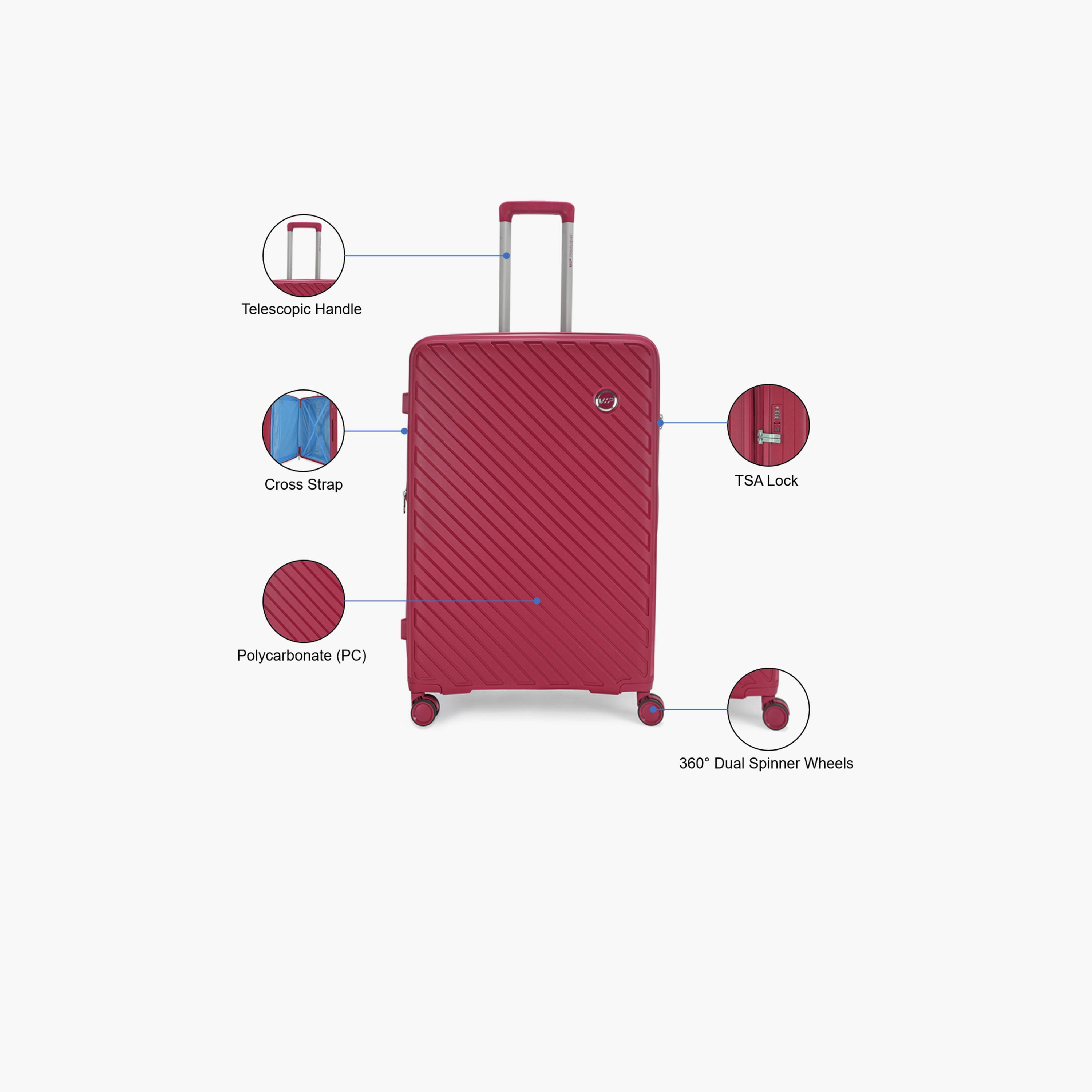 VIP Haze Plus 77 CM Large Check-in Polycarbonate Hard Sided 4-Wheeler Spinner Trolley Bag with TSA-approved Combination Lock | HAZE PLUS-travel-luggagesandbags-luggage-image-3