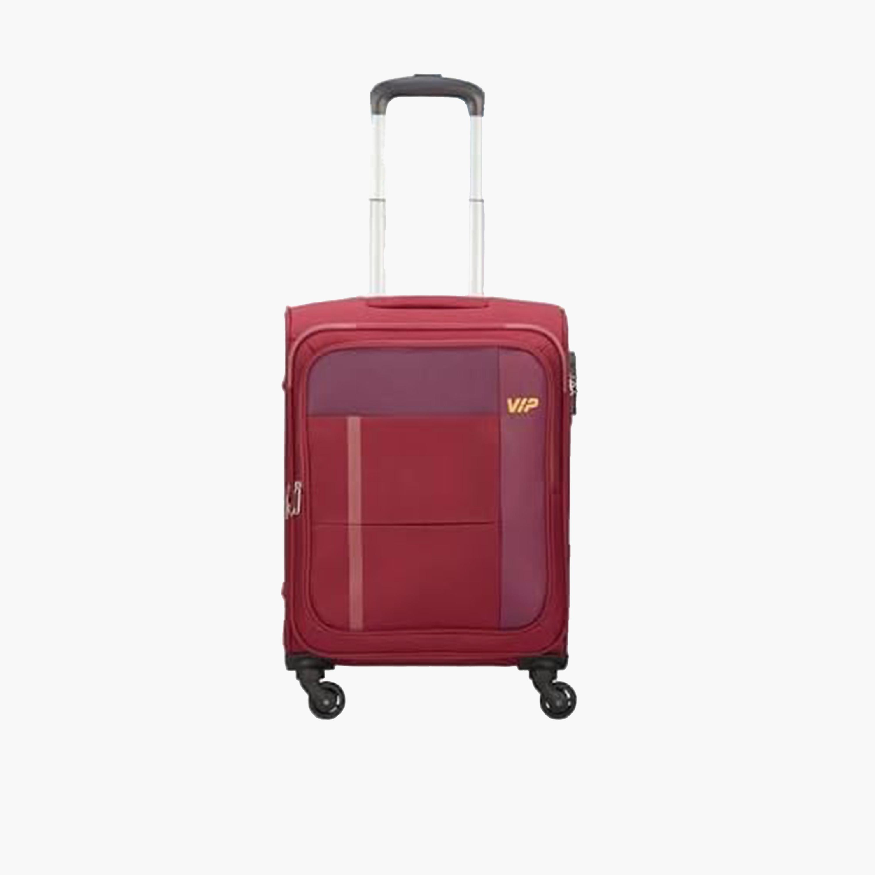 VIP Toronto Plus 55 CM Small Cabin Nylon Soft Sided 4-Wheeler Spinner Trolley Bag with TSA-approved Combination Lock | VIP TORONTO PLUS-travel-luggagesandbags-luggage-image-1