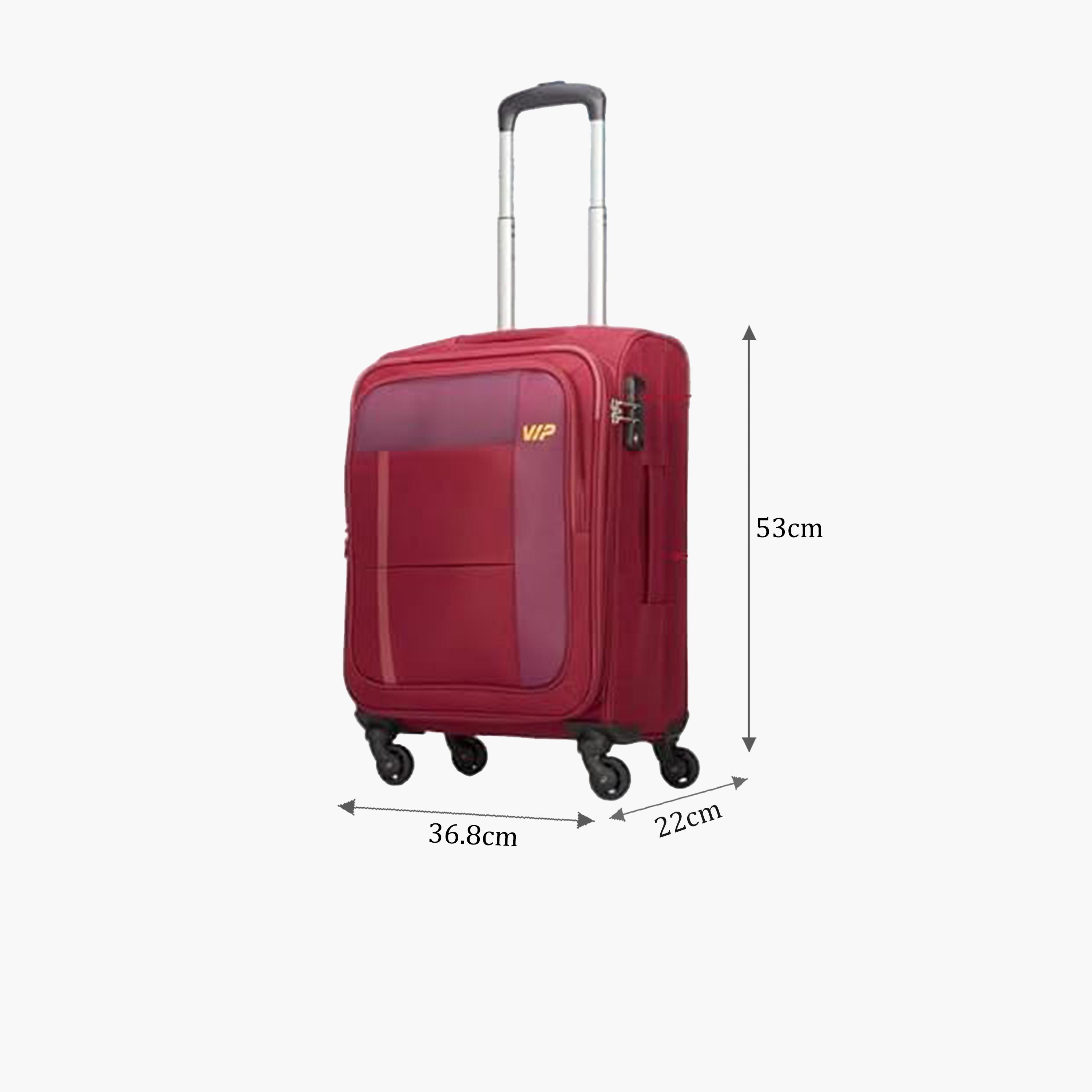 VIP Toronto Plus 55 CM Small Cabin Nylon Soft Sided 4-Wheeler Spinner Trolley Bag with TSA-approved Combination Lock | VIP TORONTO PLUS-travel-luggagesandbags-luggage-image-2