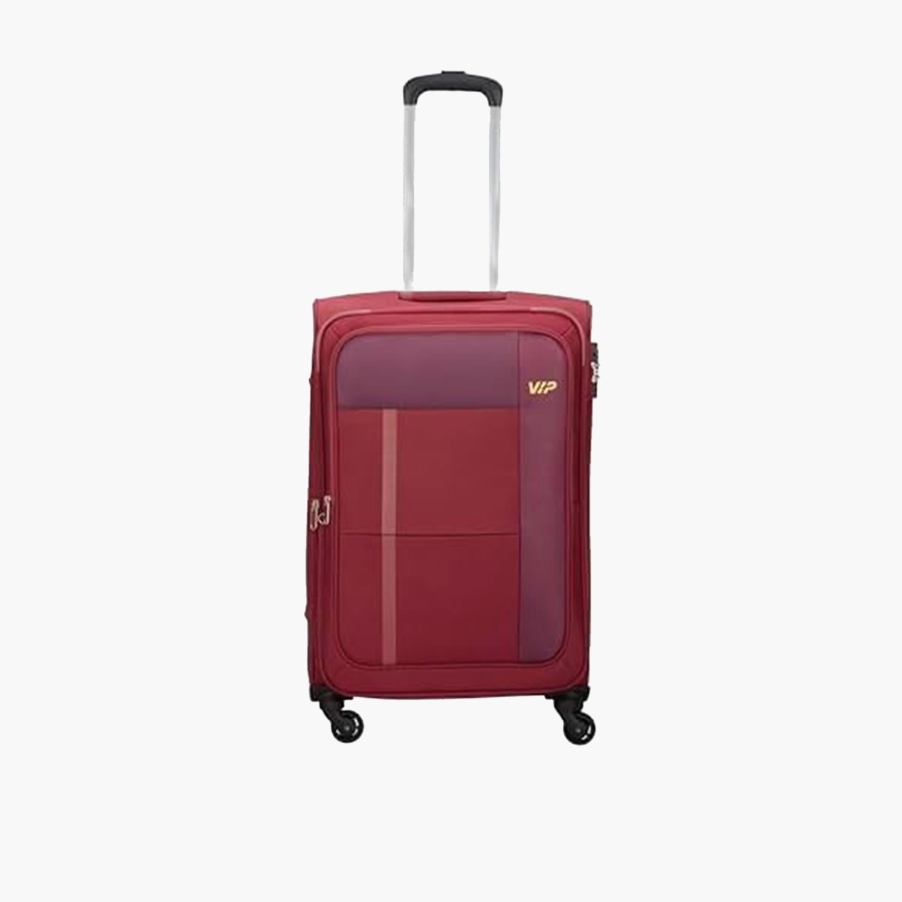 VIP Toronto Plus 69 CM Medium Check-in Nylon Soft Sided 4-Wheeler Spinner Trolley Bag with TSA-approved Combination Lock | VIP TORONTO PLUS-travel-luggagesandbags-luggage-image-1