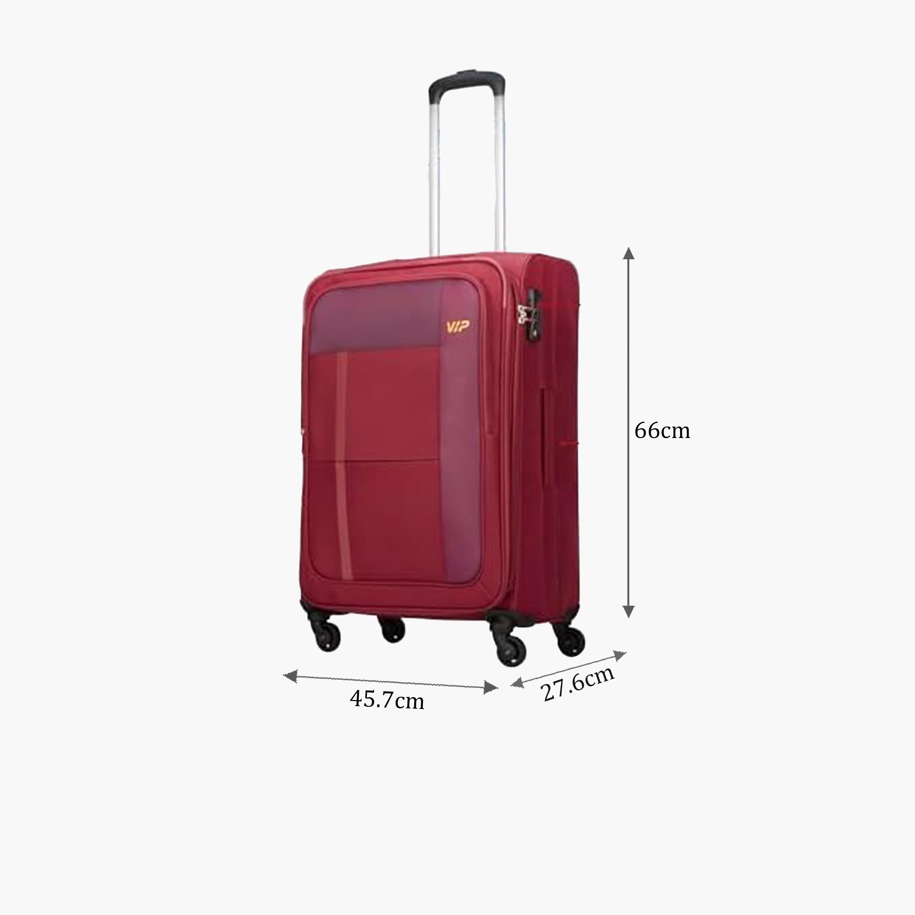 VIP Toronto Plus 69 CM Medium Check-in Nylon Soft Sided 4-Wheeler Spinner Trolley Bag with TSA-approved Combination Lock | VIP TORONTO PLUS-travel-luggagesandbags-luggage-image-2