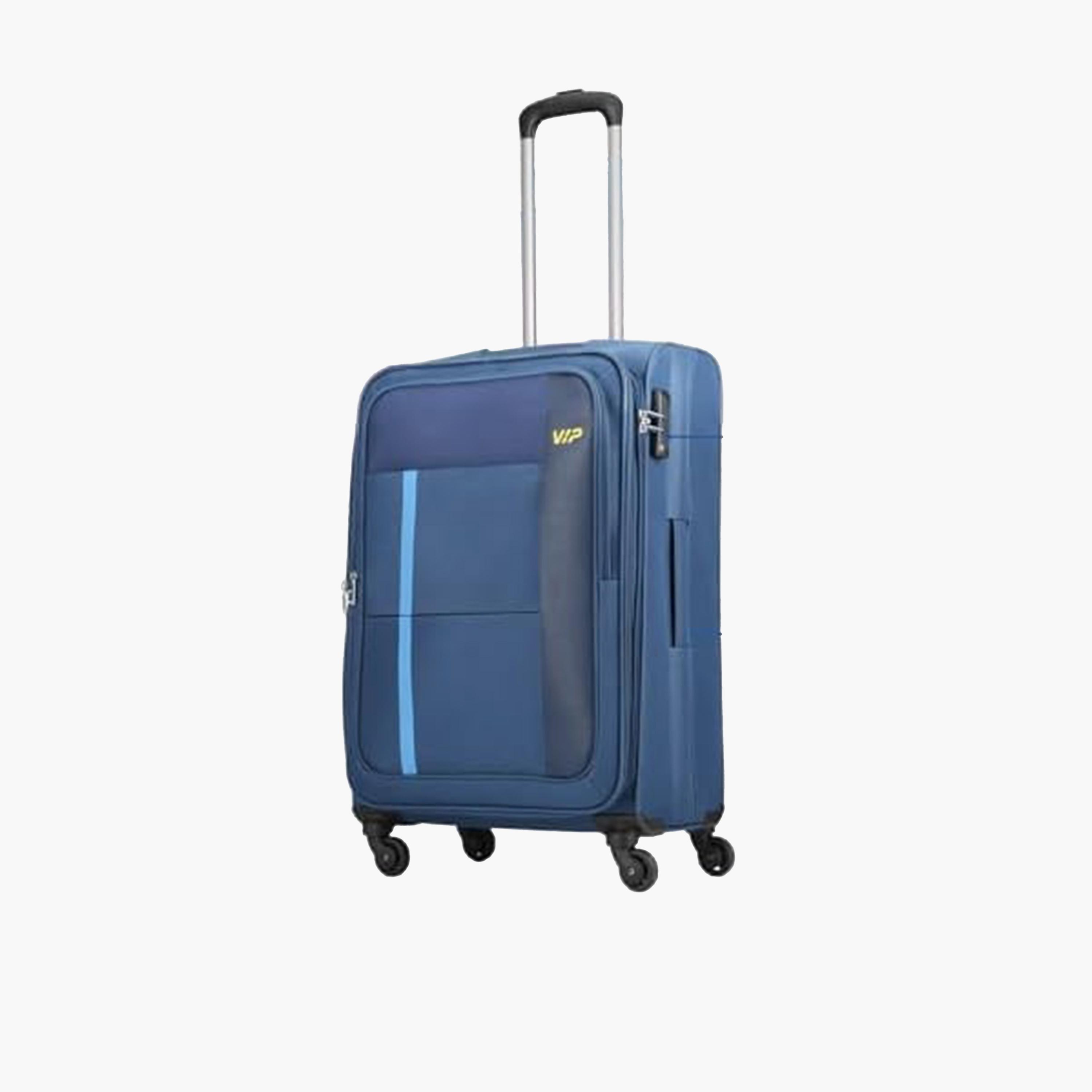 VIP Toronto Plus 69 CM Medium Check-in Nylon Soft Sided 4-Wheeler Spinner Trolley Bag with TSA-approved Combination Lock | VIP TORONTO PLUS-travel-luggagesandbags-luggage-image-1
