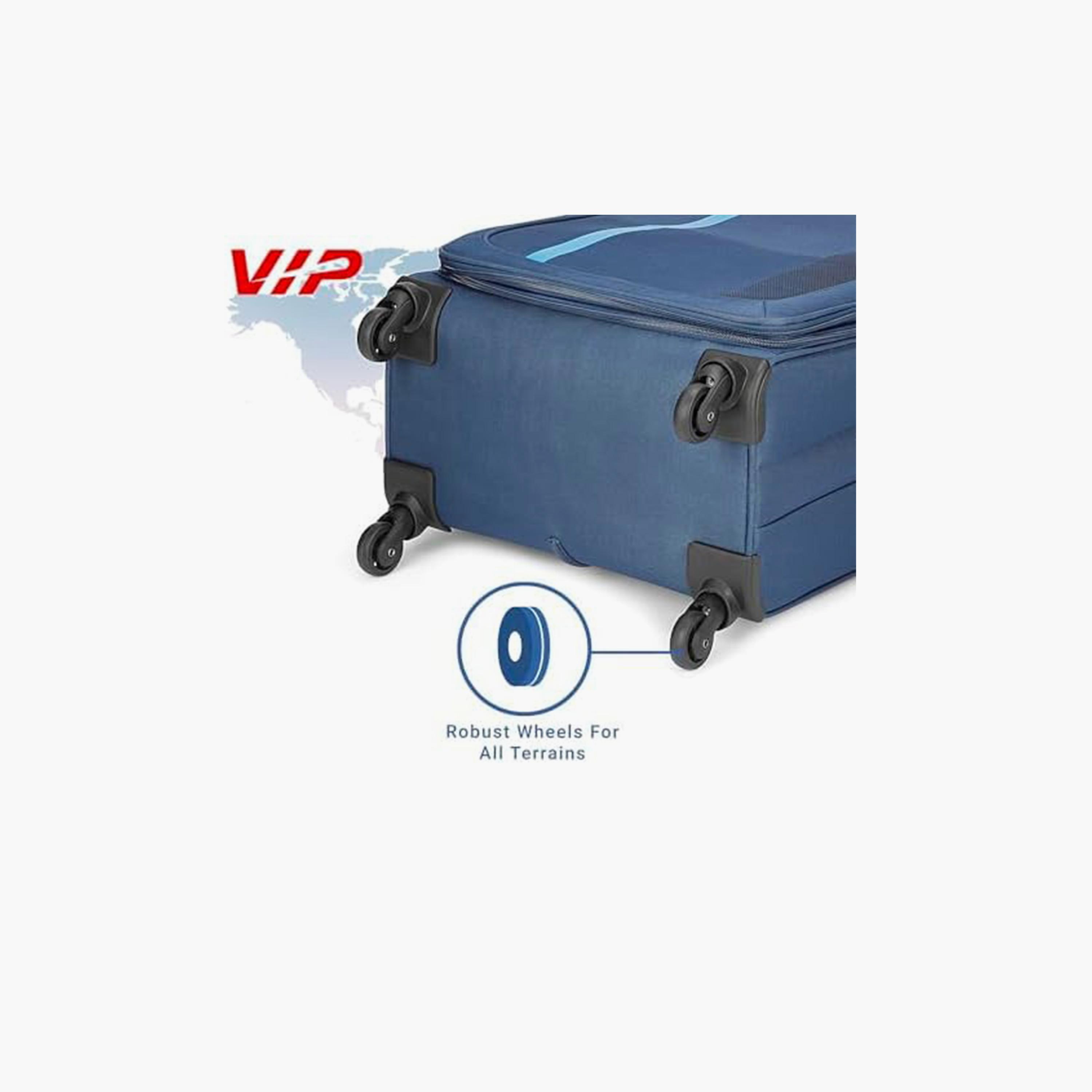 VIP Toronto Plus 69 CM Medium Check-in Nylon Soft Sided 4-Wheeler Spinner Trolley Bag with TSA-approved Combination Lock | VIP TORONTO PLUS-travel-luggagesandbags-luggage-image-6
