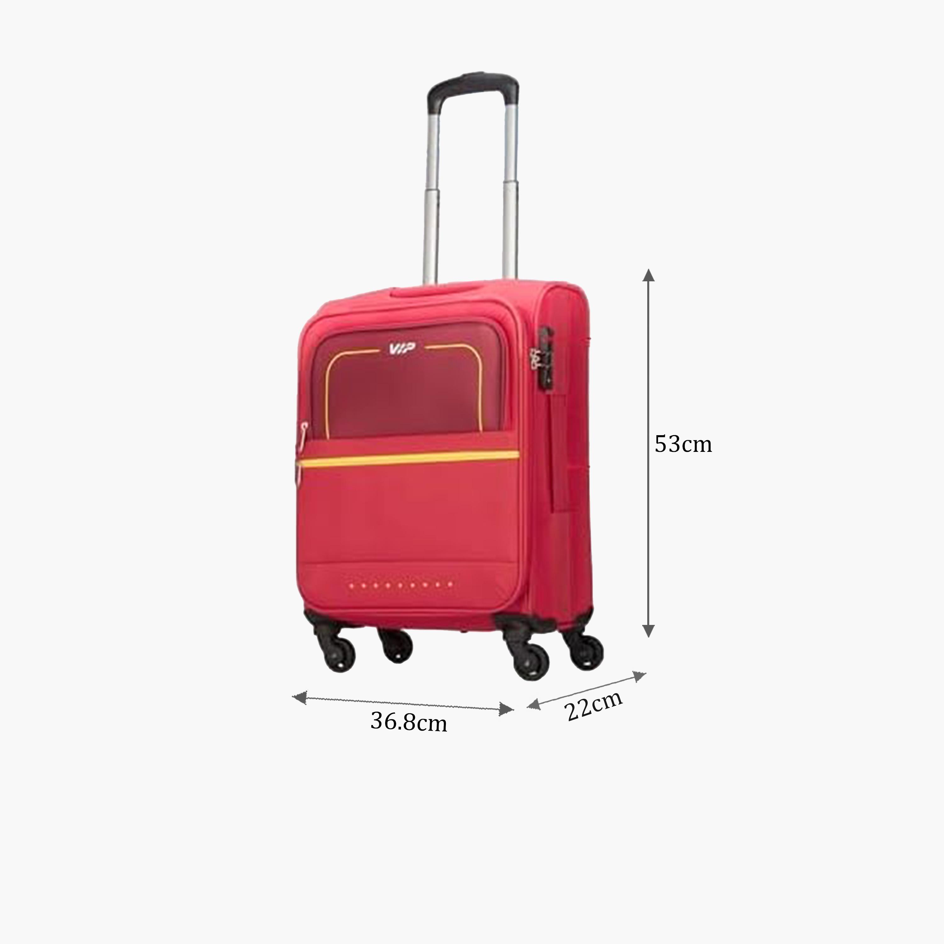 VIP Evolve Plus 55 CM Small Cabin Nylon Soft Sided 4-Wheeler Spinner Trolley Bag with TSA-approved Combination Lock | VIP EVOLVE PLUS-travel-luggagesandbags-luggage-image-2