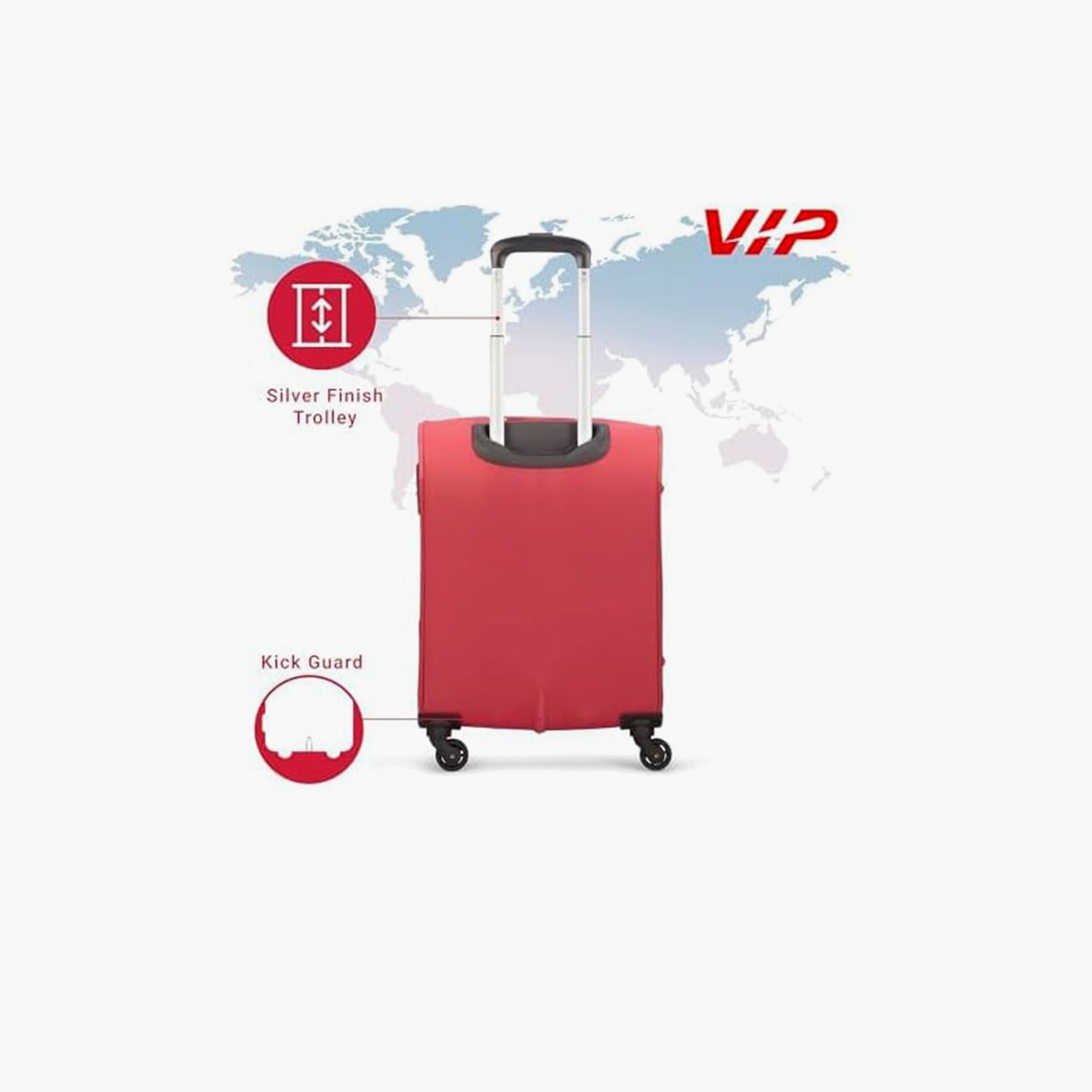 VIP Evolve Plus 55 CM Small Cabin Nylon Soft Sided 4-Wheeler Spinner Trolley Bag with TSA-approved Combination Lock | VIP EVOLVE PLUS-travel-luggagesandbags-luggage-image-5